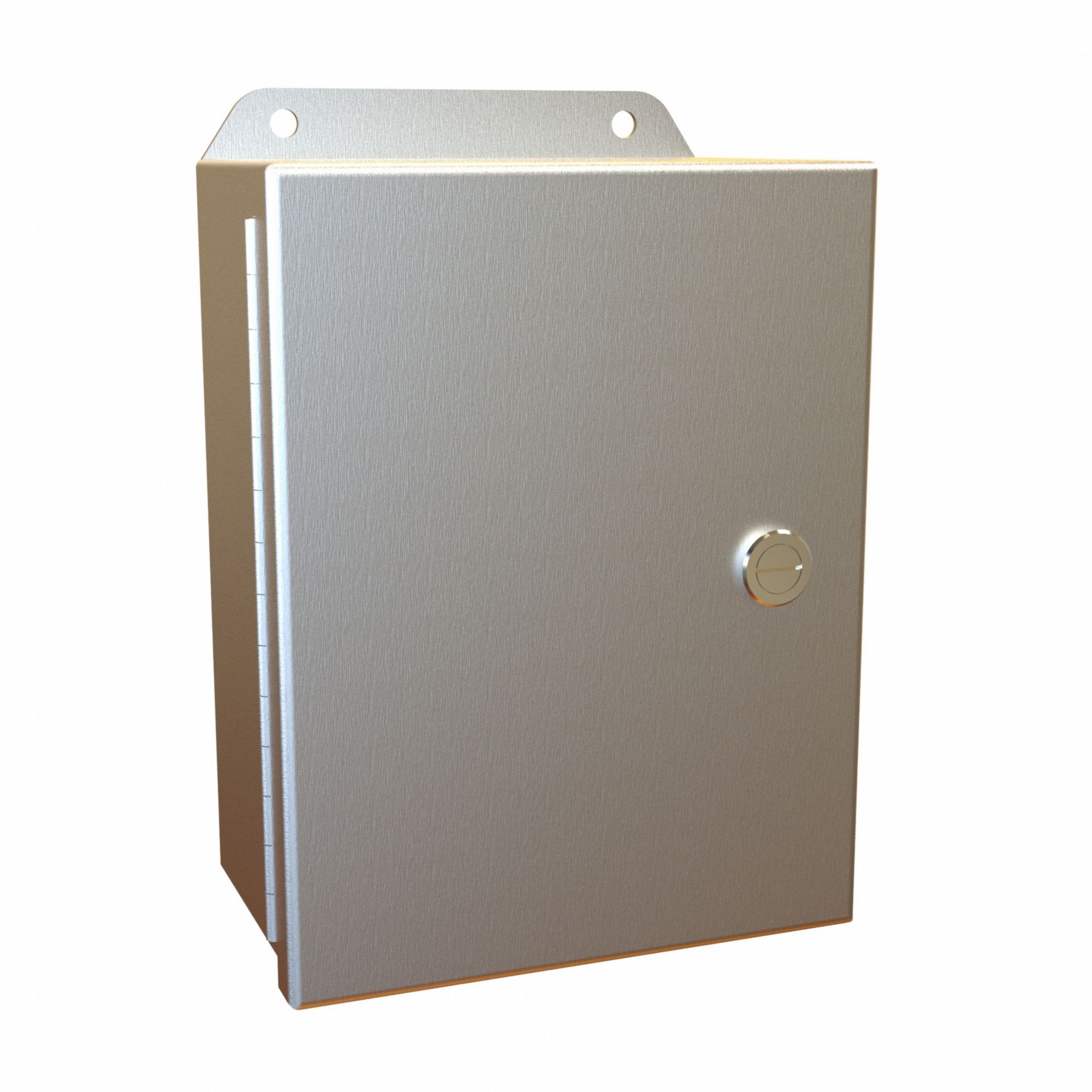 Electrical Enclosure: Aluminum, 8 in x 6 in x 4 in, NEMA 12/13/3R/4/4X, w/Panel, Solid Cover