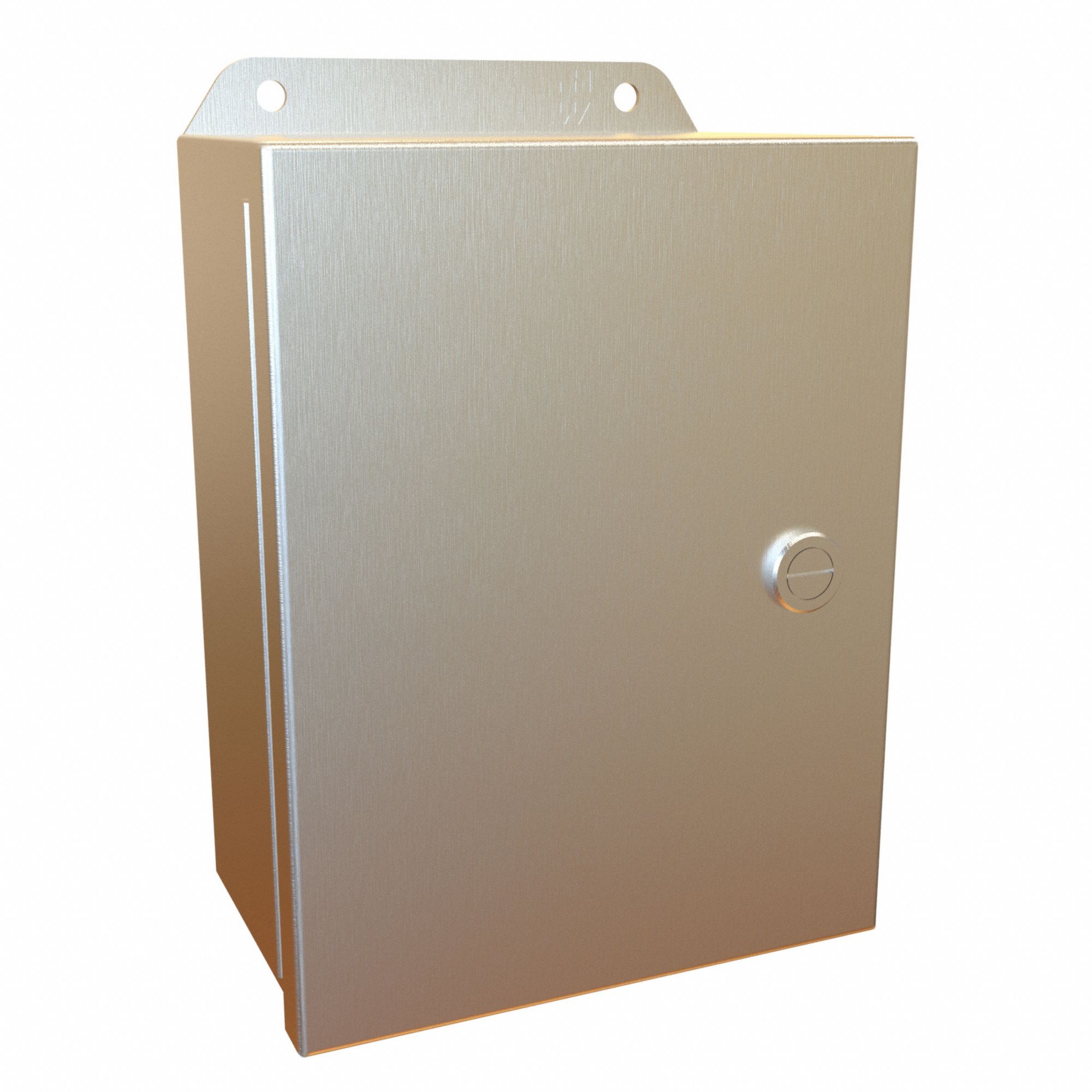 Electrical Enclosure: Stainless Steel, 8 in x 6 in x 4 in, NEMA 12/13/3R/4/4X, w/Panel, IP66