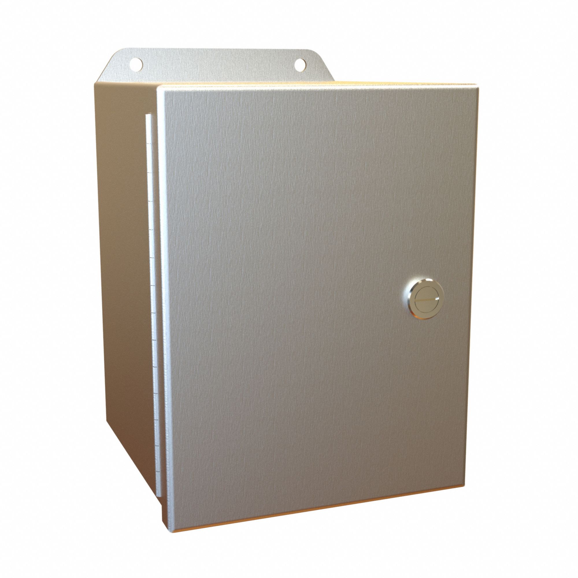 Electrical Enclosure: Aluminum, 8 in x 6 in x 6 in, NEMA 12/13/3R/4/4X, w/Panel, Solid Cover