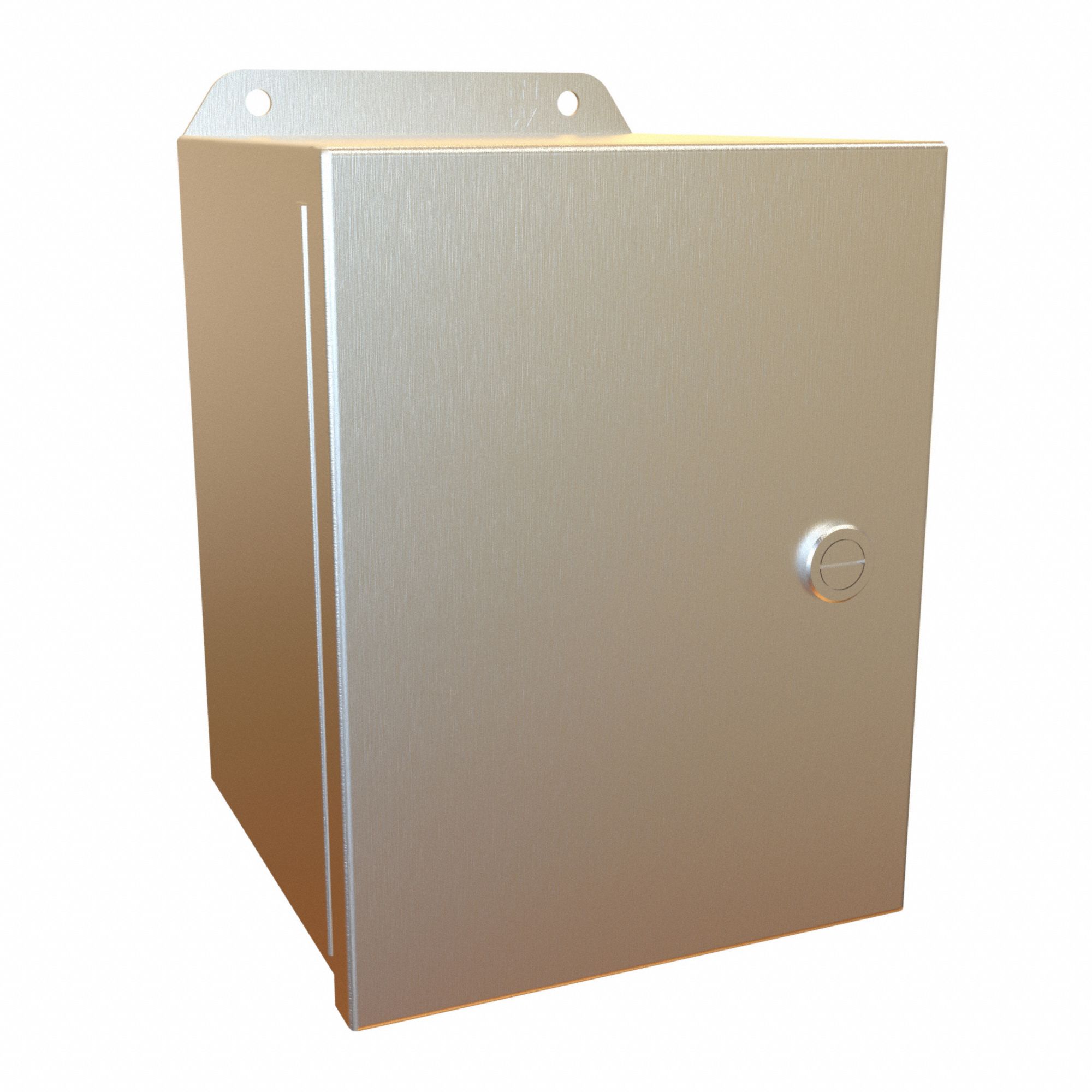 Electrical Enclosure: Stainless Steel, 8 in x 6 in x 6 in, NEMA 12/13/3R/4/4X, w/Panel