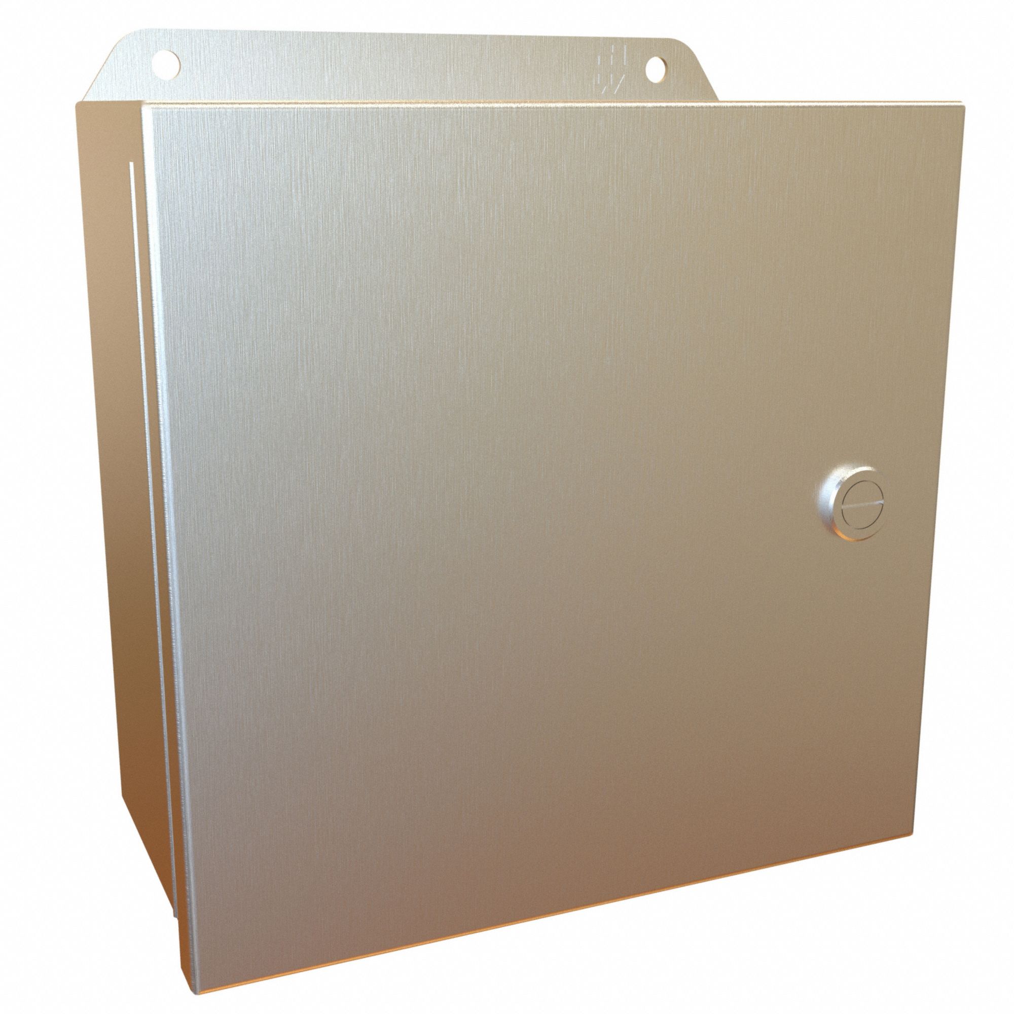 Electrical Enclosure: Stainless Steel, 8 in x 8 in x 4 in, NEMA 12/13/3R/4/4X, w/Panel