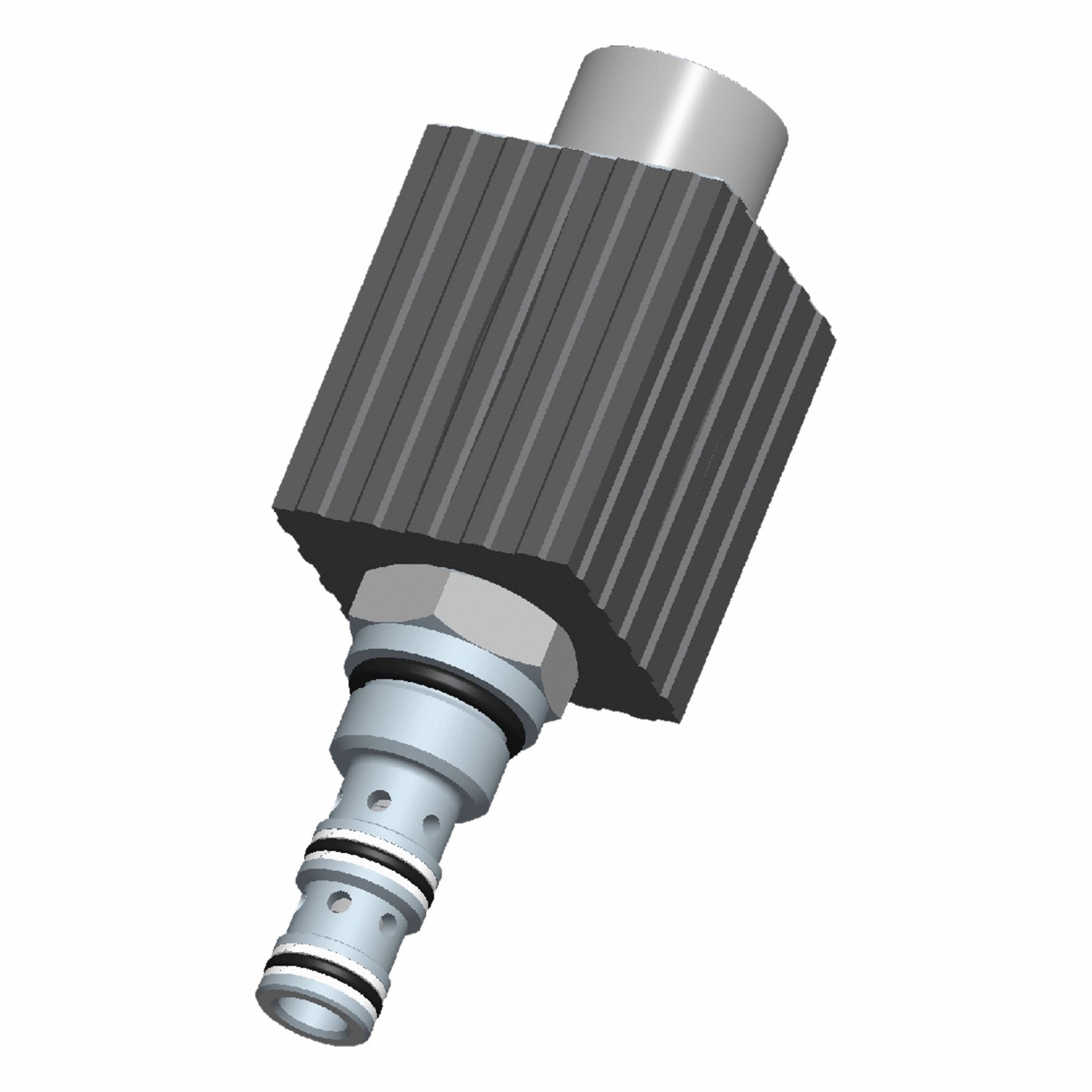 Cartridge Valve: Steel, Screw-In, Two Positions, Screwdriver Adjustment, Three-Way