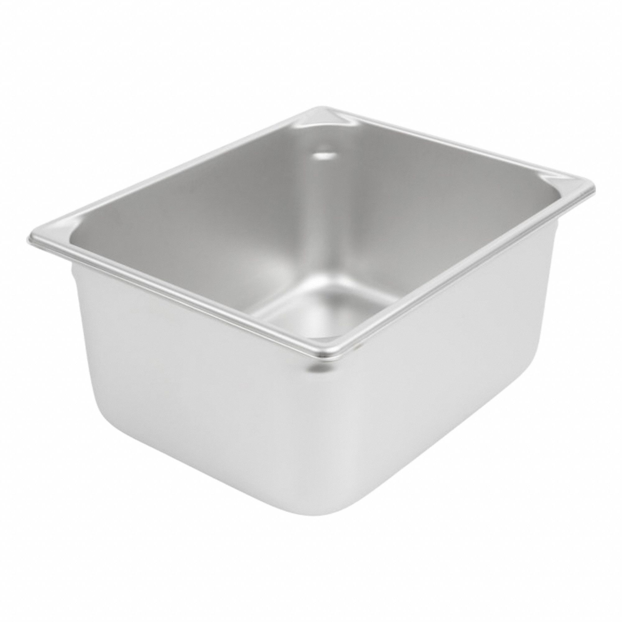 Steam Table Pan: Half Size, Rectangular, 22 ga Gauge, 10 qt Capacity, NSF Certified