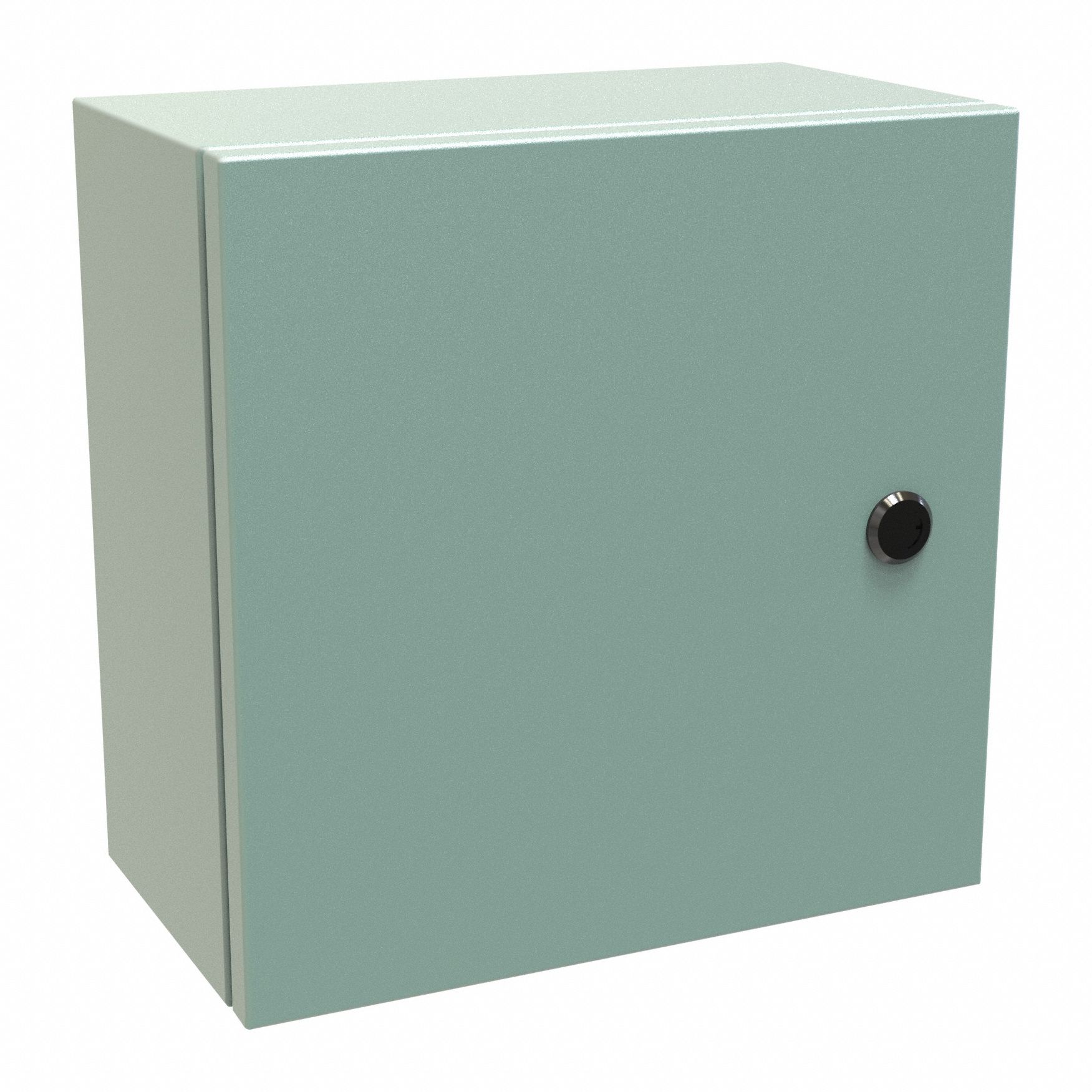 Electrical Enclosure: Steel, 12 in x 12 in x 6 in, NEMA 12/3R/4, Solid Cover, Hinged