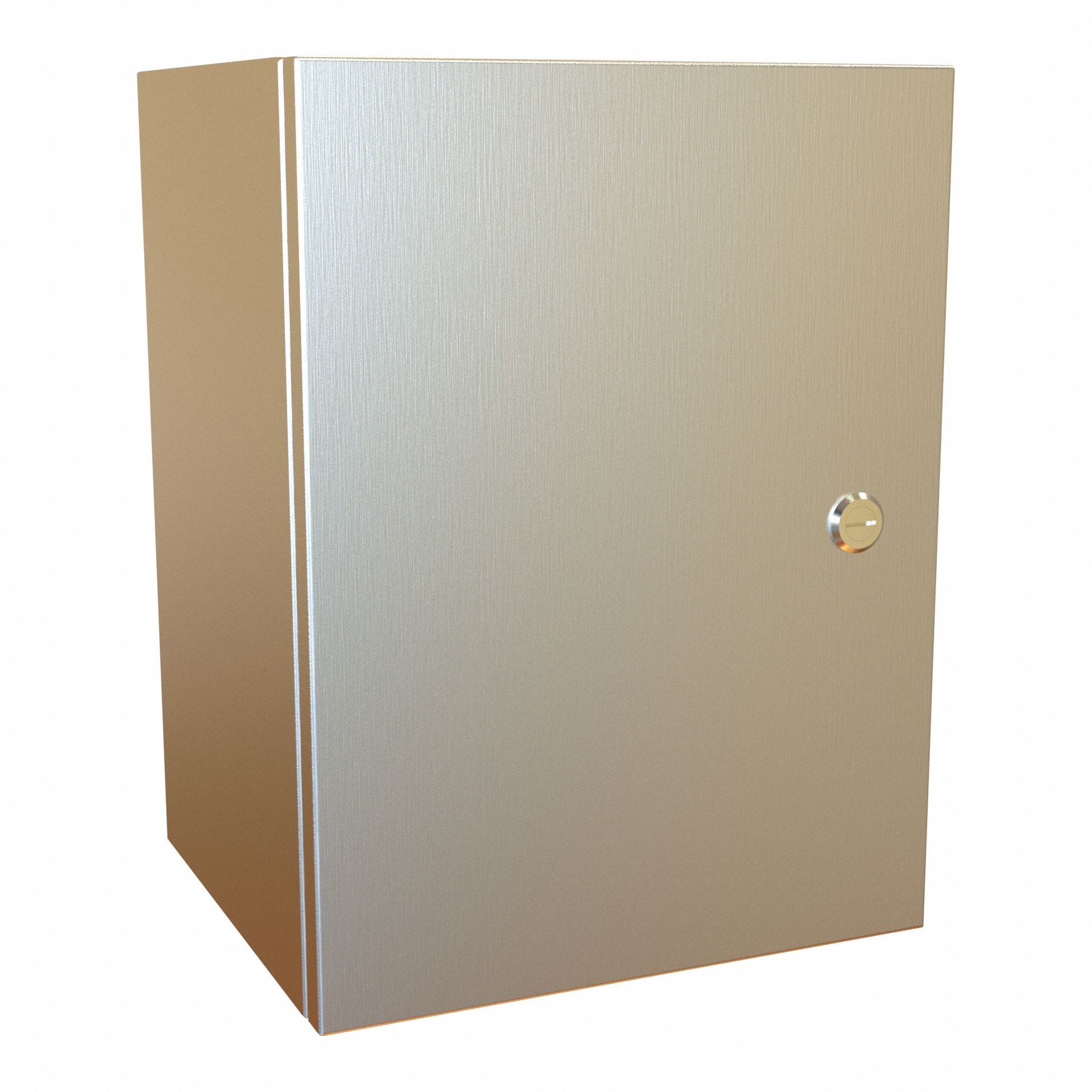 Electrical Enclosure: 304 Stainless Steel, 16 in x 12 in x 10 in, NEMA 12/13/3R/4/4X, Hinged