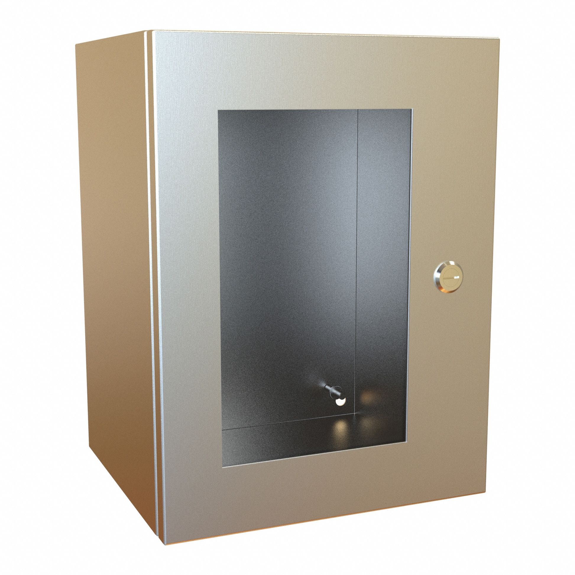 Electrical Enclosure: Stainless Steel, 16 in x 12 in x 10 in, NEMA 12/13/3R/4/4X, Hinged