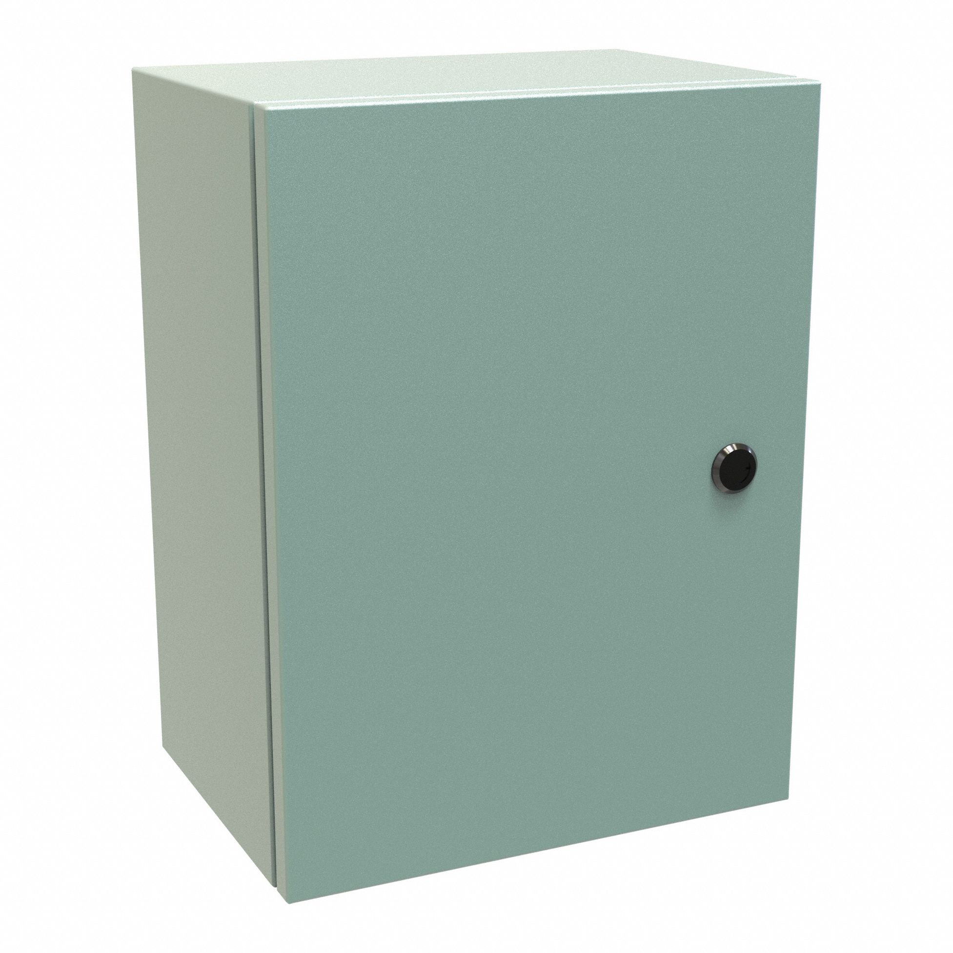 Electrical Enclosure: Steel, 16 in x 12 in x 8 in, NEMA 12/3R/4, Solid Cover, Hinged