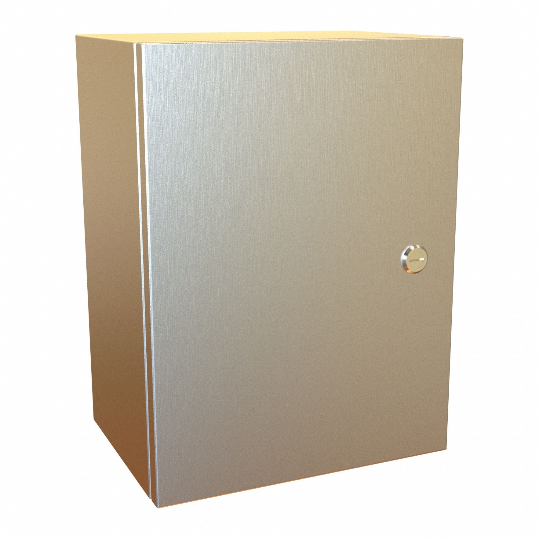 Electrical Enclosure: 304 Stainless Steel, 16 in x 12 in x 8 in, NEMA 12/13/3R/4/4X, Hinged