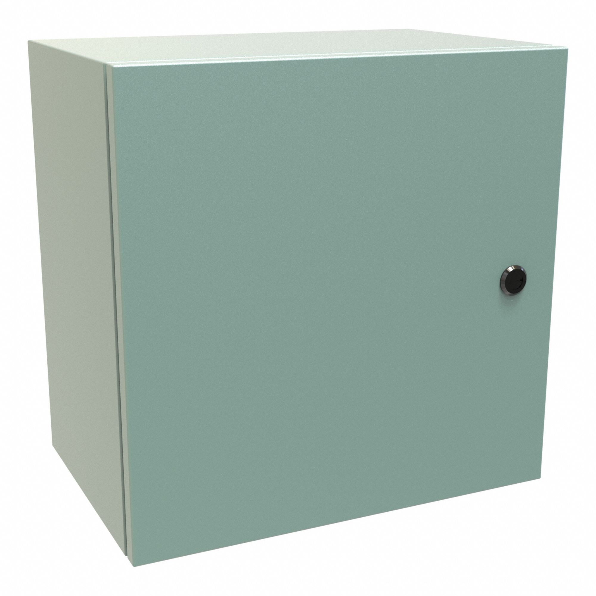 Electrical Enclosure: Steel, 16 in x 16 in x 10 in, NEMA 12/3R/4, Solid Cover, Hinged