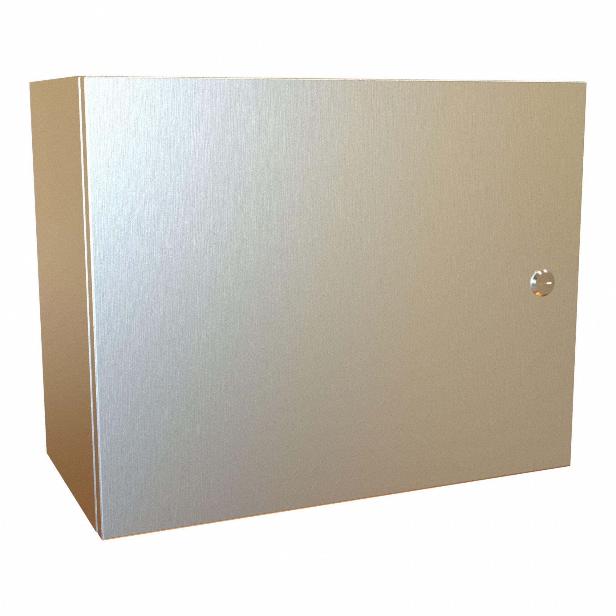 Electrical Enclosure: 304 Stainless Steel, 16 in x 20 in x 10 in, NEMA 12/13/3R/4/4X, Hinged