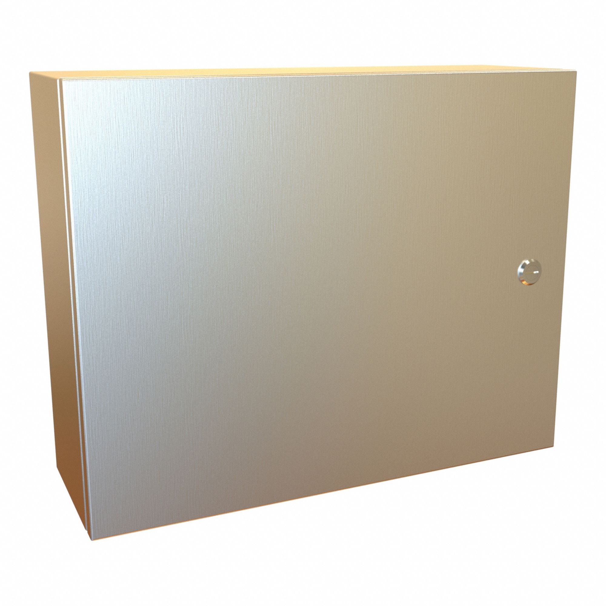 Electrical Enclosure: 304 Stainless Steel, 16 in x 20 in x 6 in, NEMA 12/13/3R/4/4X, Hinged