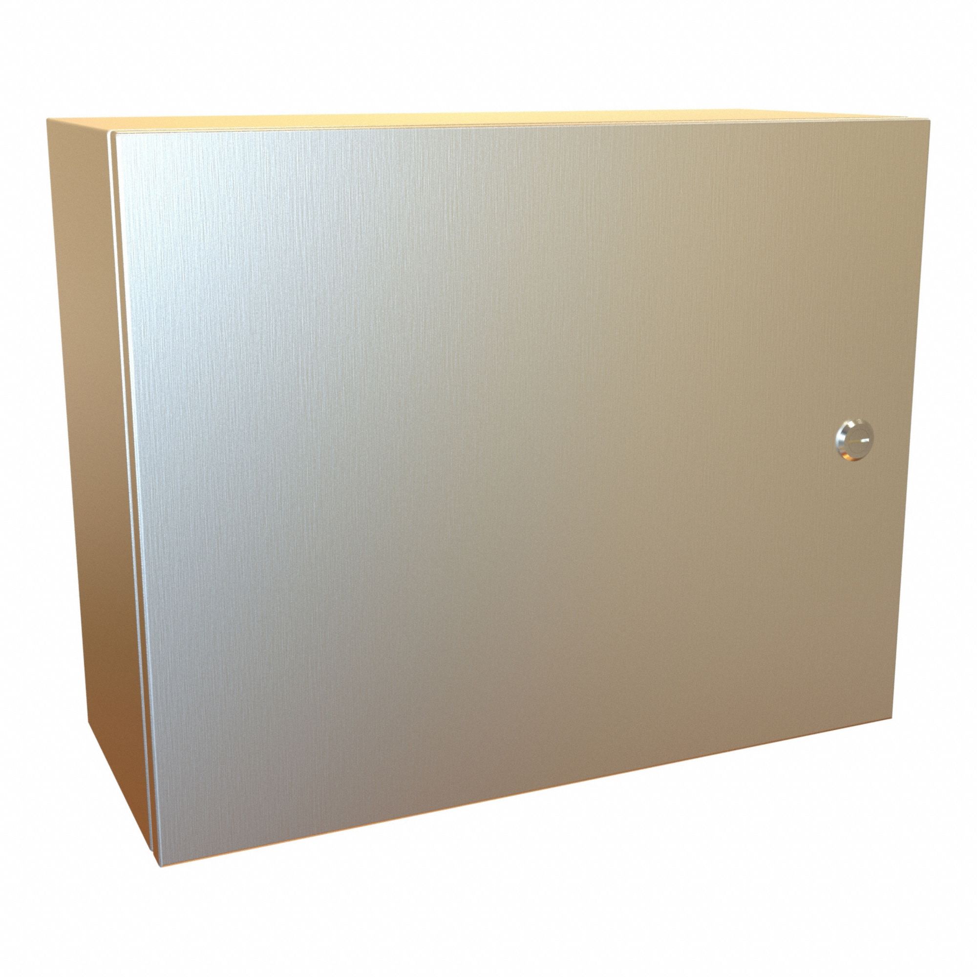 Electrical Enclosure: 304 Stainless Steel, 16 in x 20 in x 8 in, NEMA 12/13/3R/4/4X, Hinged