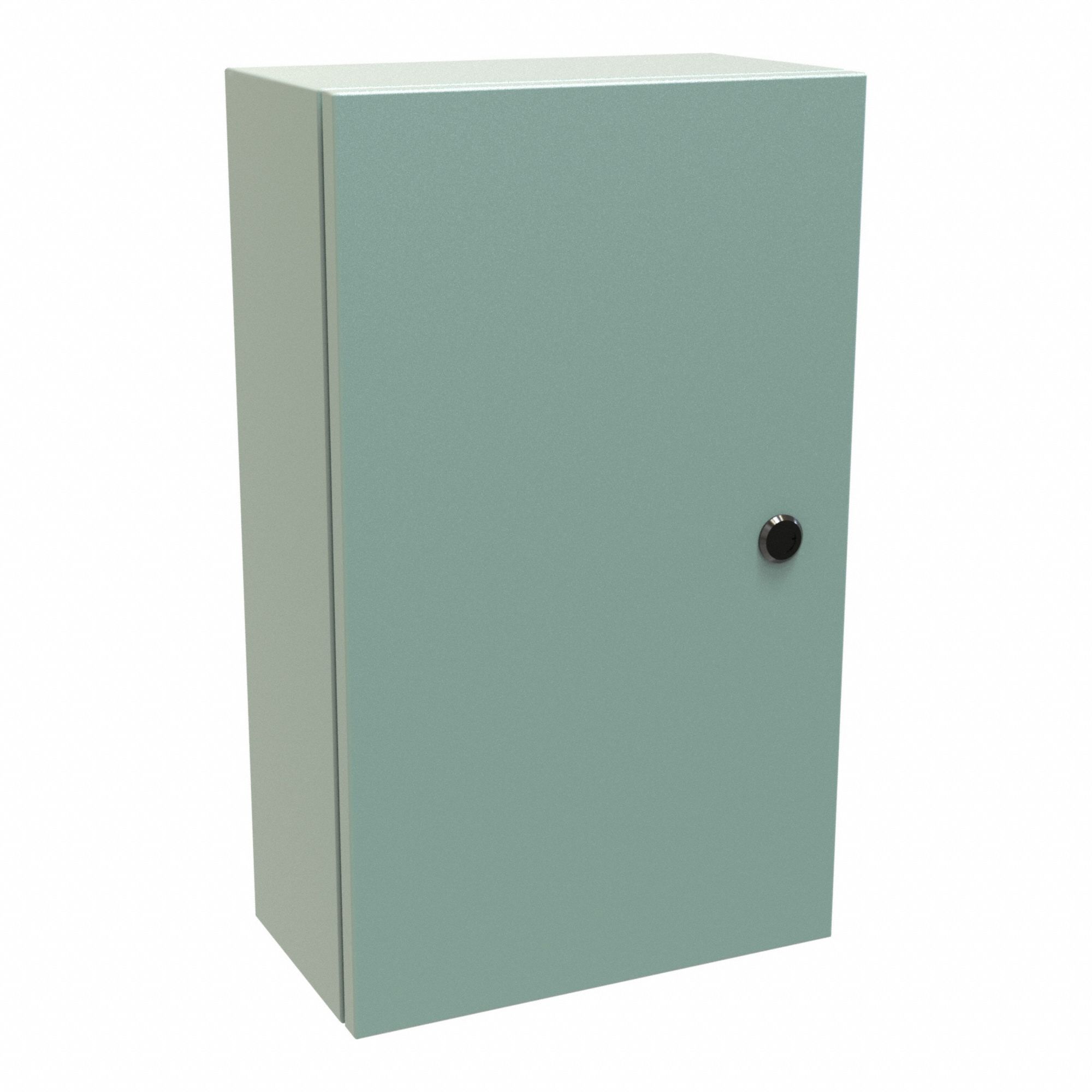 Electrical Enclosure: Steel, 20 in x 12 in x 6 in, NEMA 12/3R/4, Solid Cover, Hinged