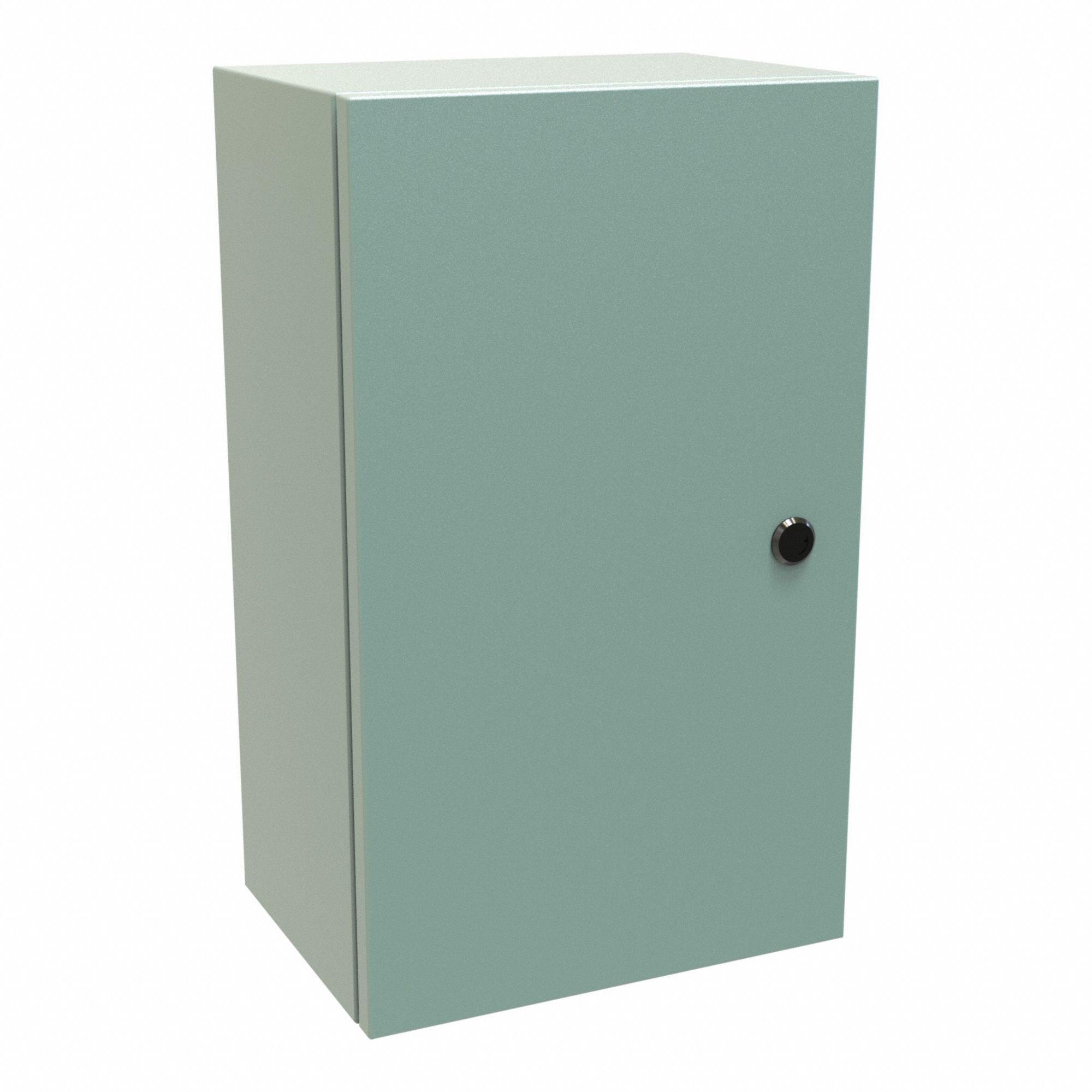 Electrical Enclosure: Steel, 20 in x 12 in x 8 in, NEMA 12/3R/4, Solid Cover, Hinged