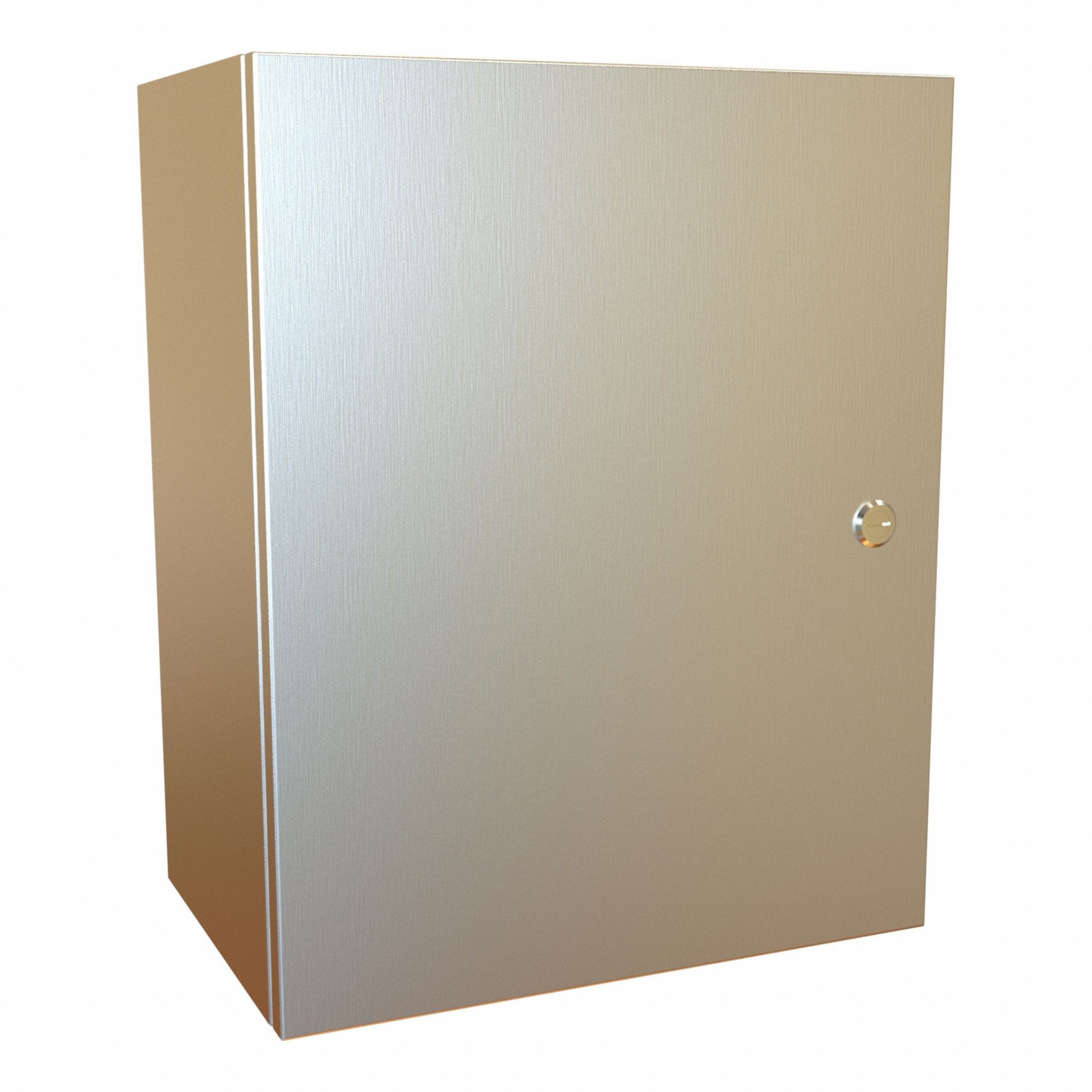 Electrical Enclosure: 304 Stainless Steel, 20 in x 16 in x 10 in, NEMA 12/13/3R/4/4X, Hinged