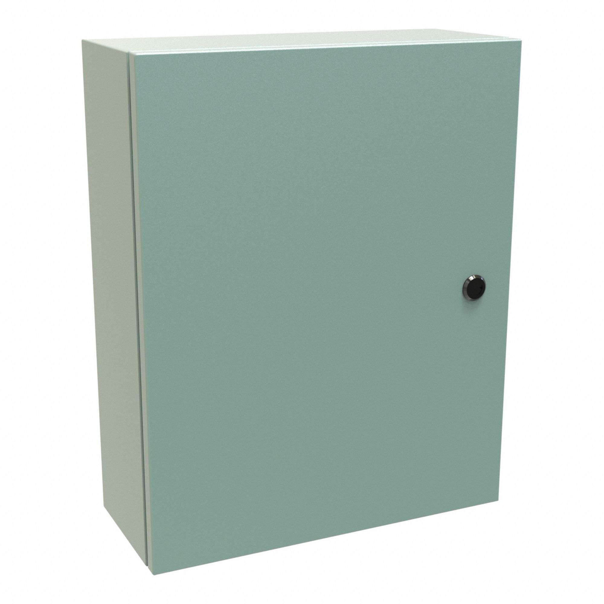 Electrical Enclosure: Steel, 20 in x 16 in x 6 in, NEMA 12/3R/4, Solid Cover, Hinged