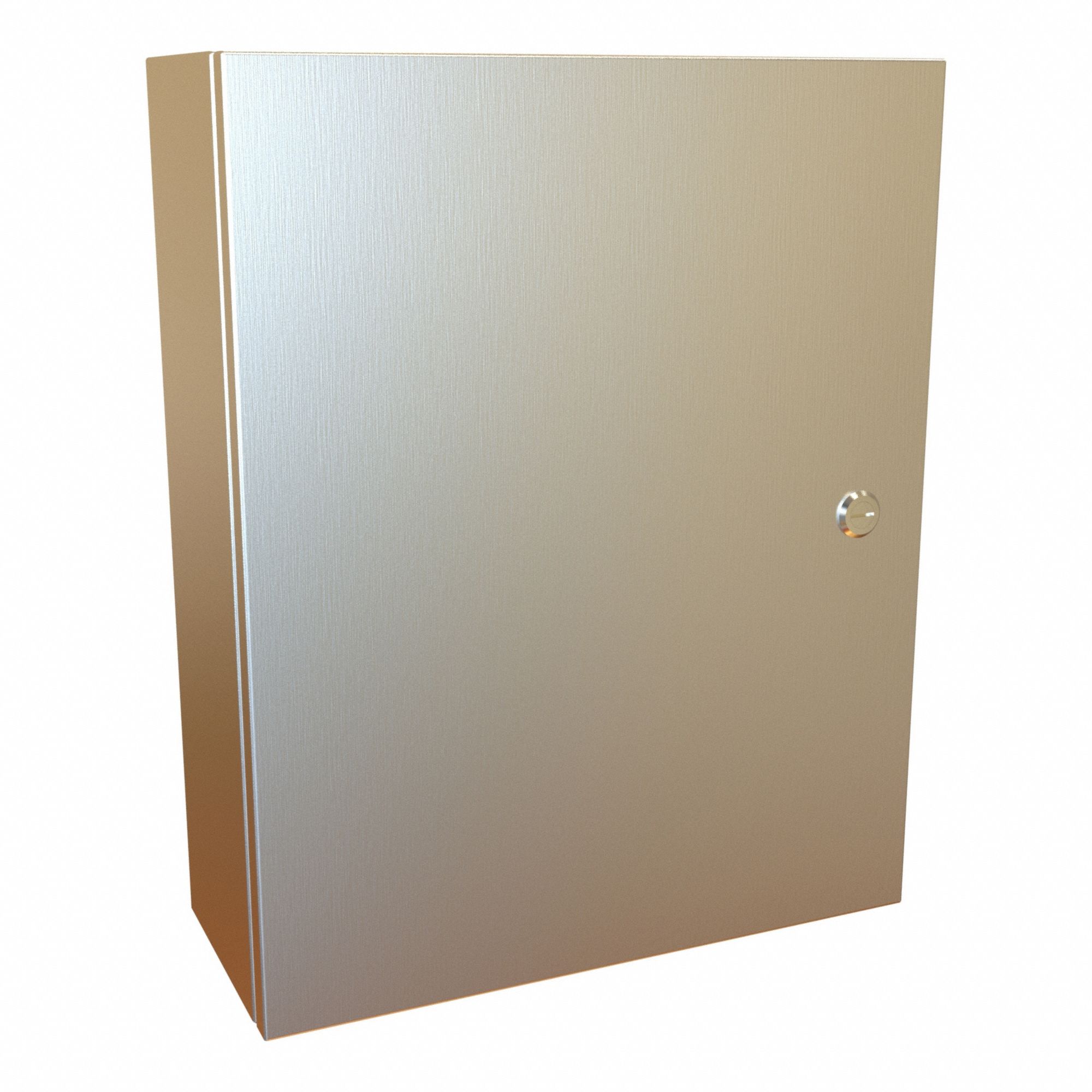 Electrical Enclosure: 304 Stainless Steel, 20 in x 16 in x 6 in, NEMA 12/13/3R/4/4X, Hinged