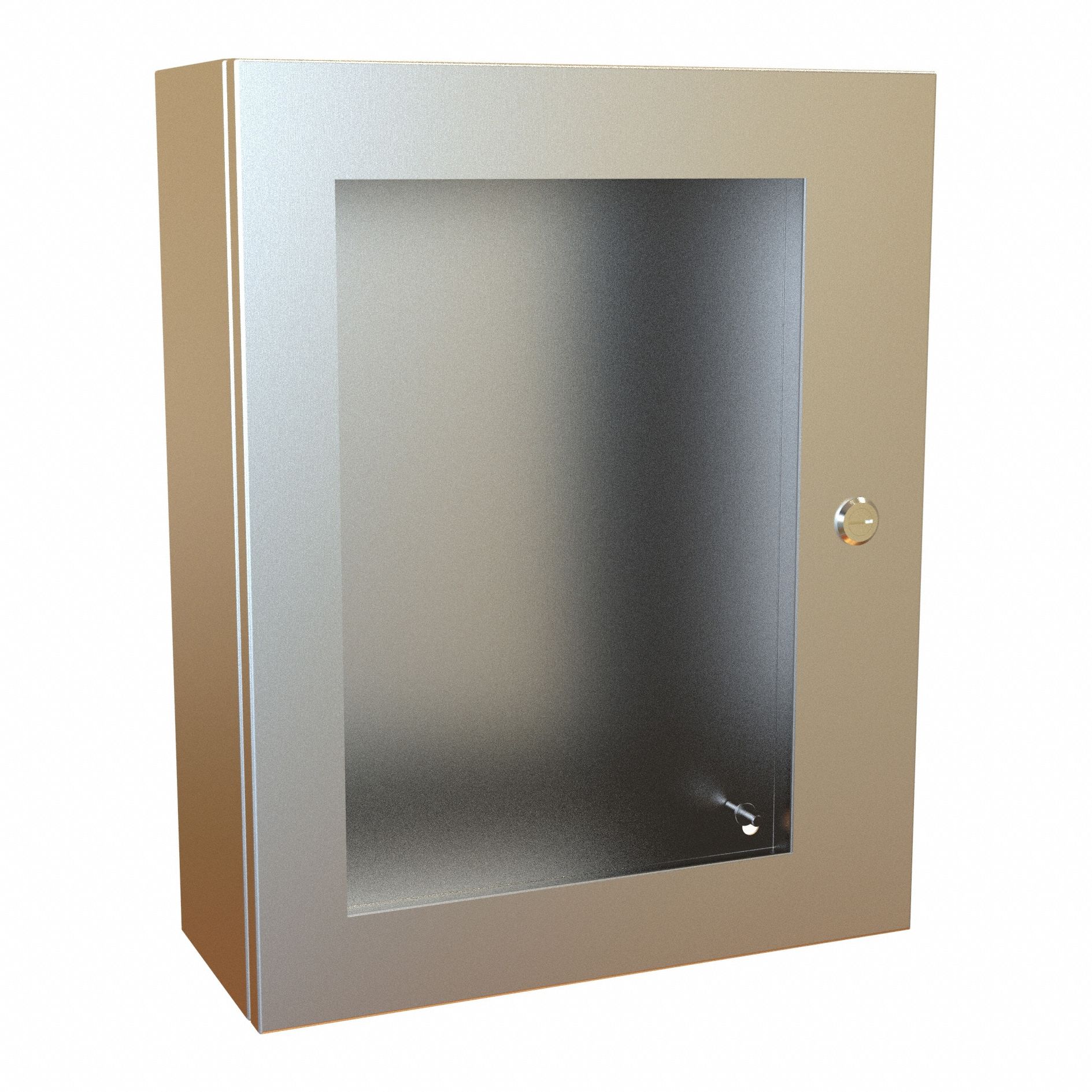 Electrical Enclosure: Stainless Steel, 20 in x 16 in x 6 in, NEMA 12/13/3R/4/4X, Hinged