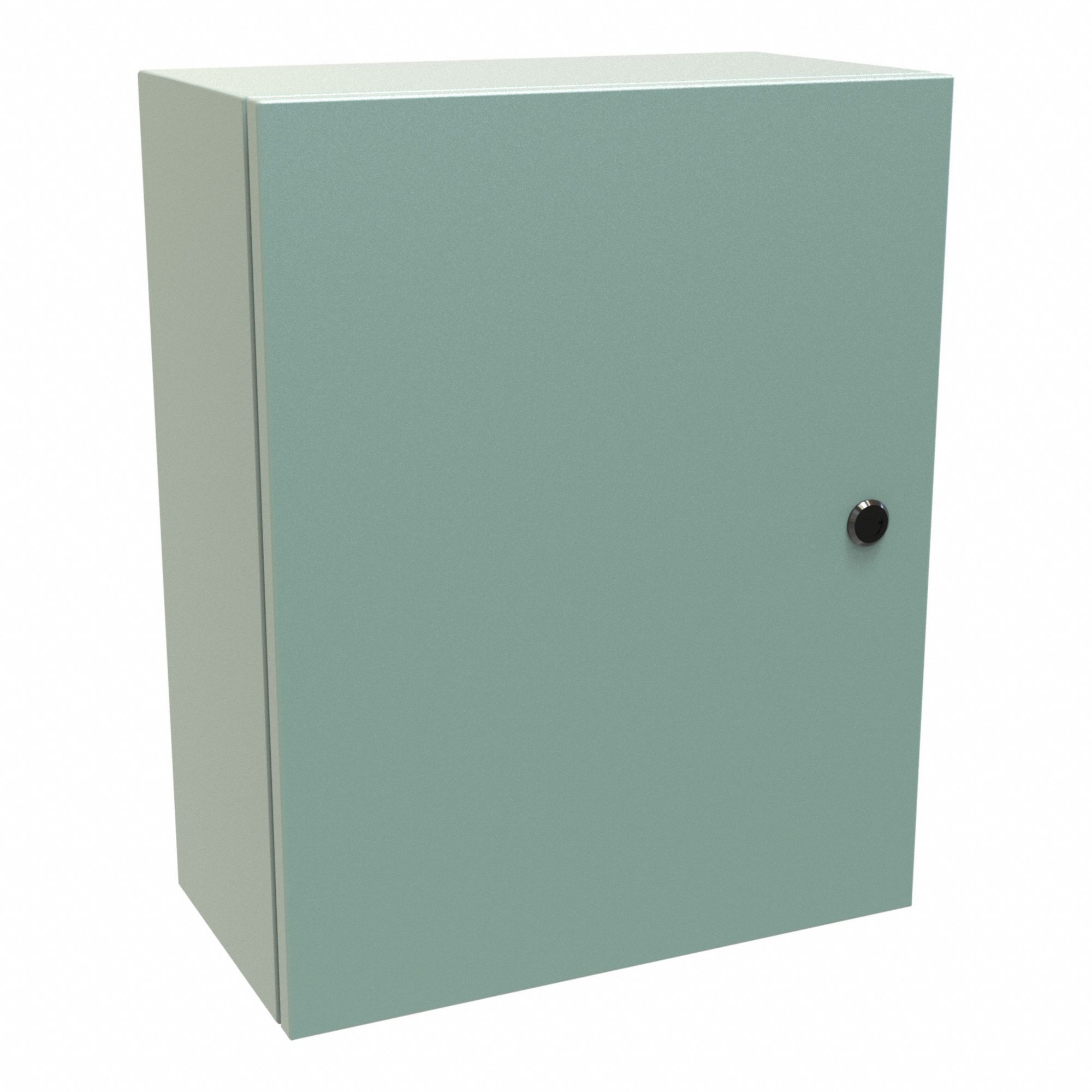 Electrical Enclosure: Steel, 20 in x 16 in x 8 in, NEMA 12/3R/4, Solid Cover, Hinged