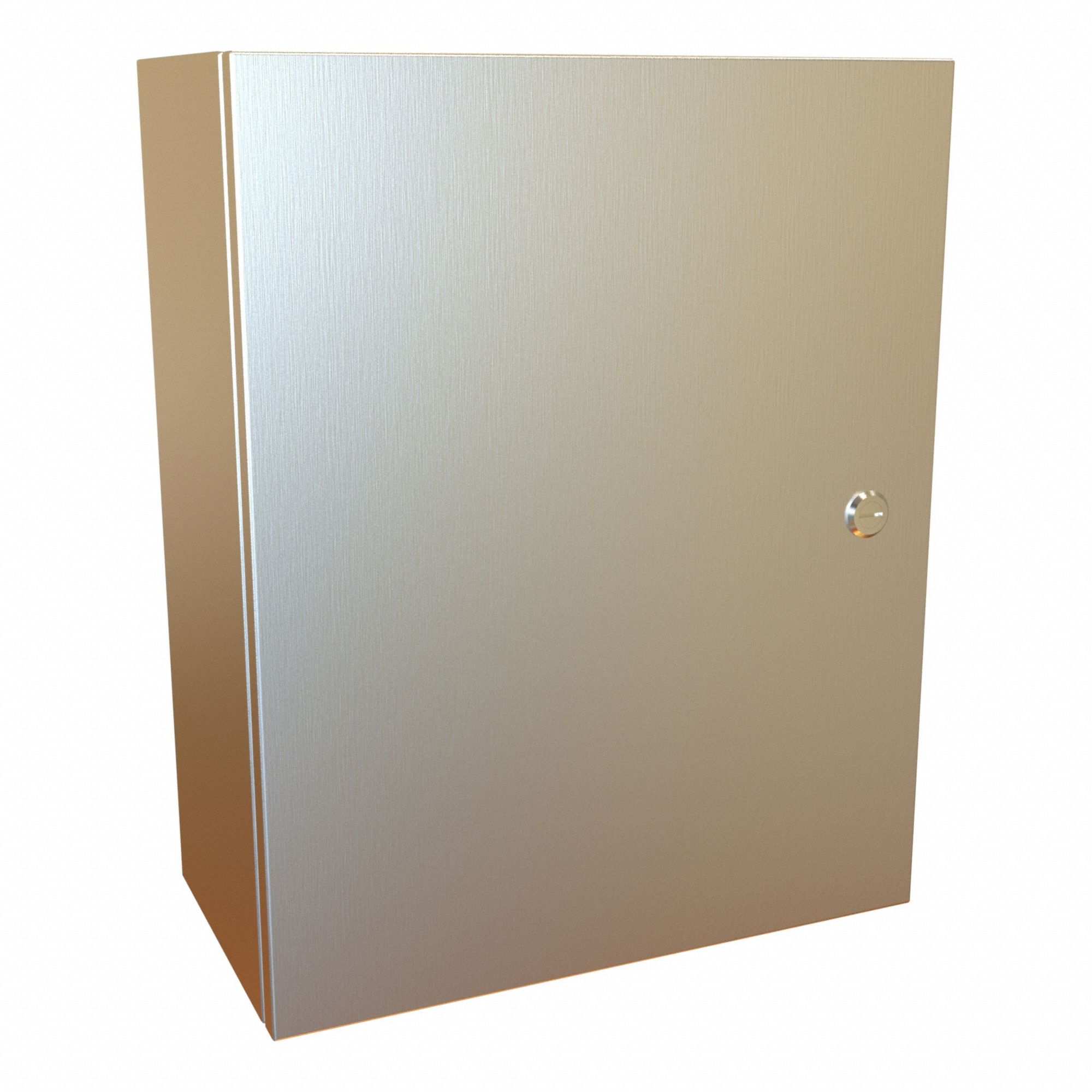 Electrical Enclosure: 304 Stainless Steel, 20 in x 16 in x 8 in, NEMA 12/13/3R/4/4X, Hinged