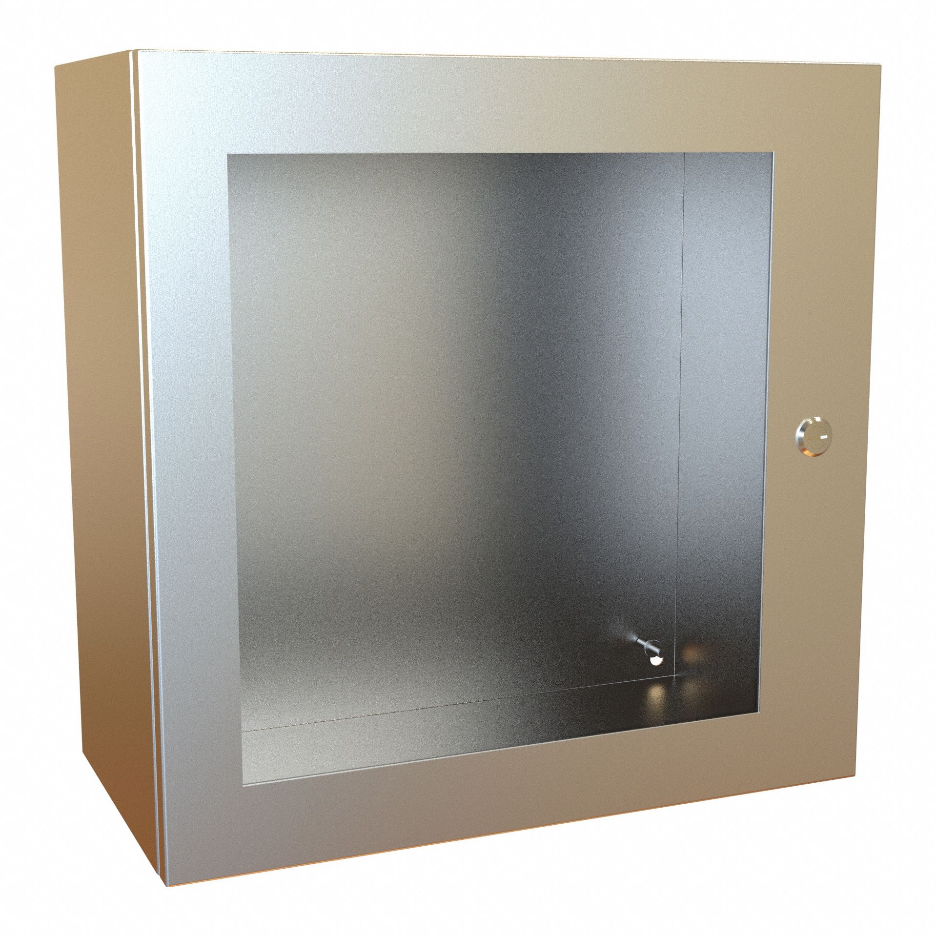 Electrical Enclosure: Stainless Steel, 20 in x 20 in x 10 in, NEMA 12/13/3R/4/4X, Hinged