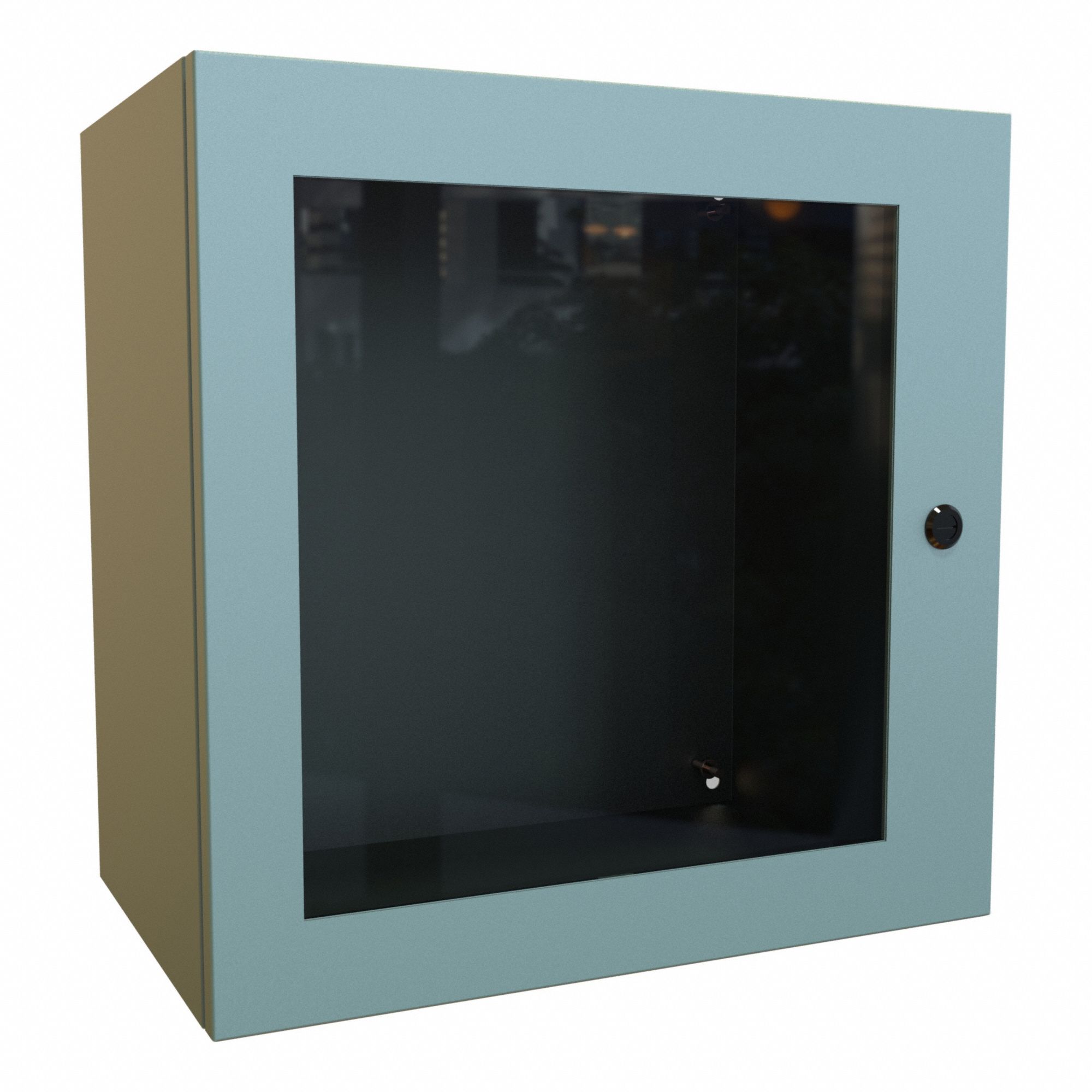 Electrical Enclosure: Steel, 20 in x 20 in x 12 in, NEMA 12/3R/4, Solid with Window Cover