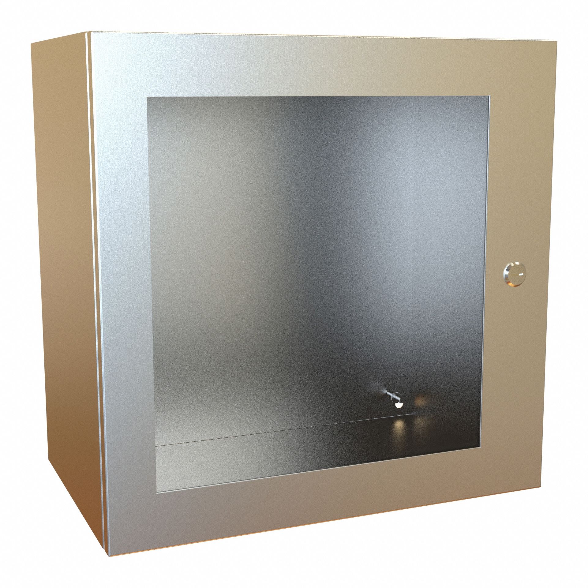 Electrical Enclosure: Stainless Steel, 20 in x 20 in x 12 in, NEMA 12/13/3R/4/4X, Hinged