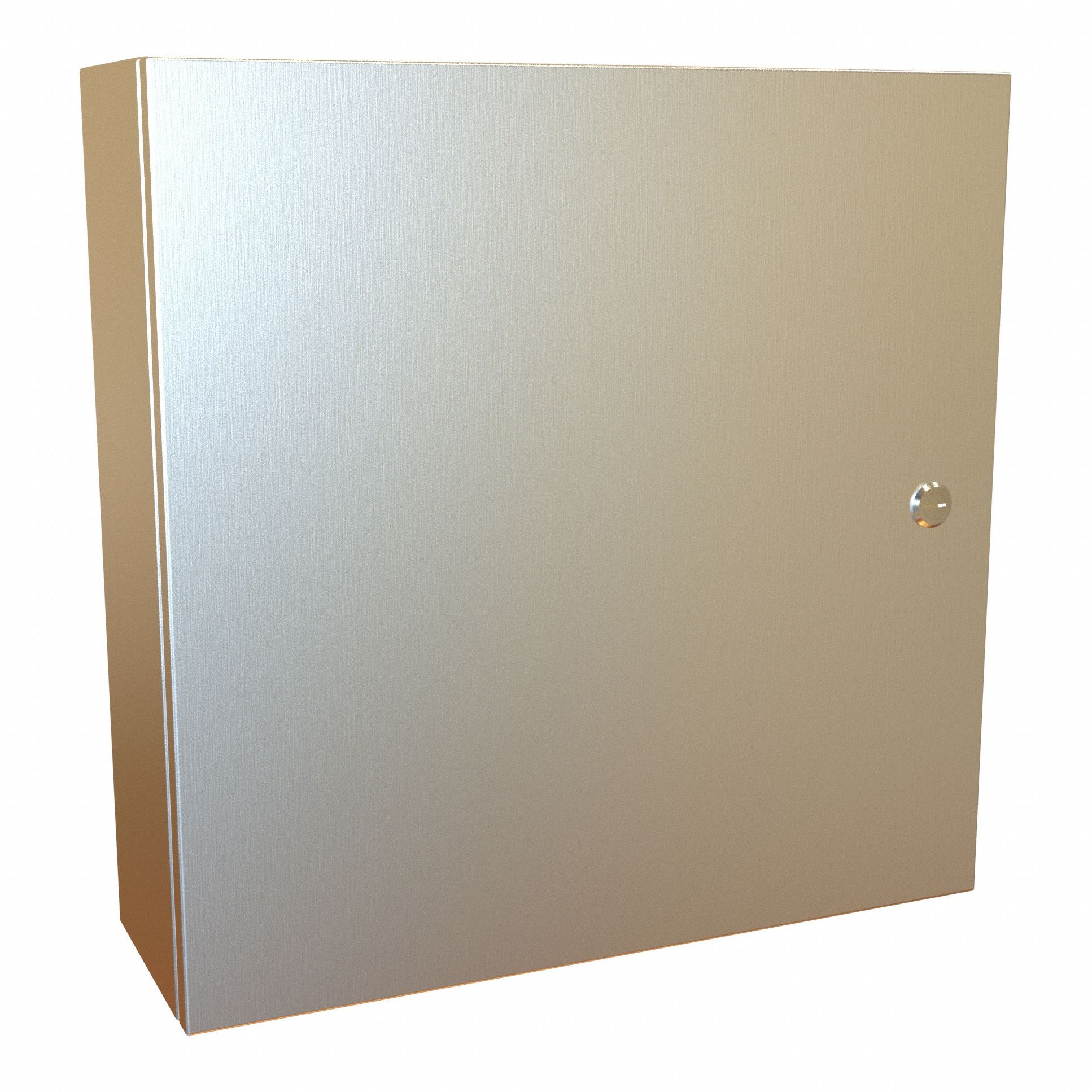 Electrical Enclosure: 304 Stainless Steel, 20 in x 20 in x 6 in, NEMA 12/13/3R/4/4X, Hinged