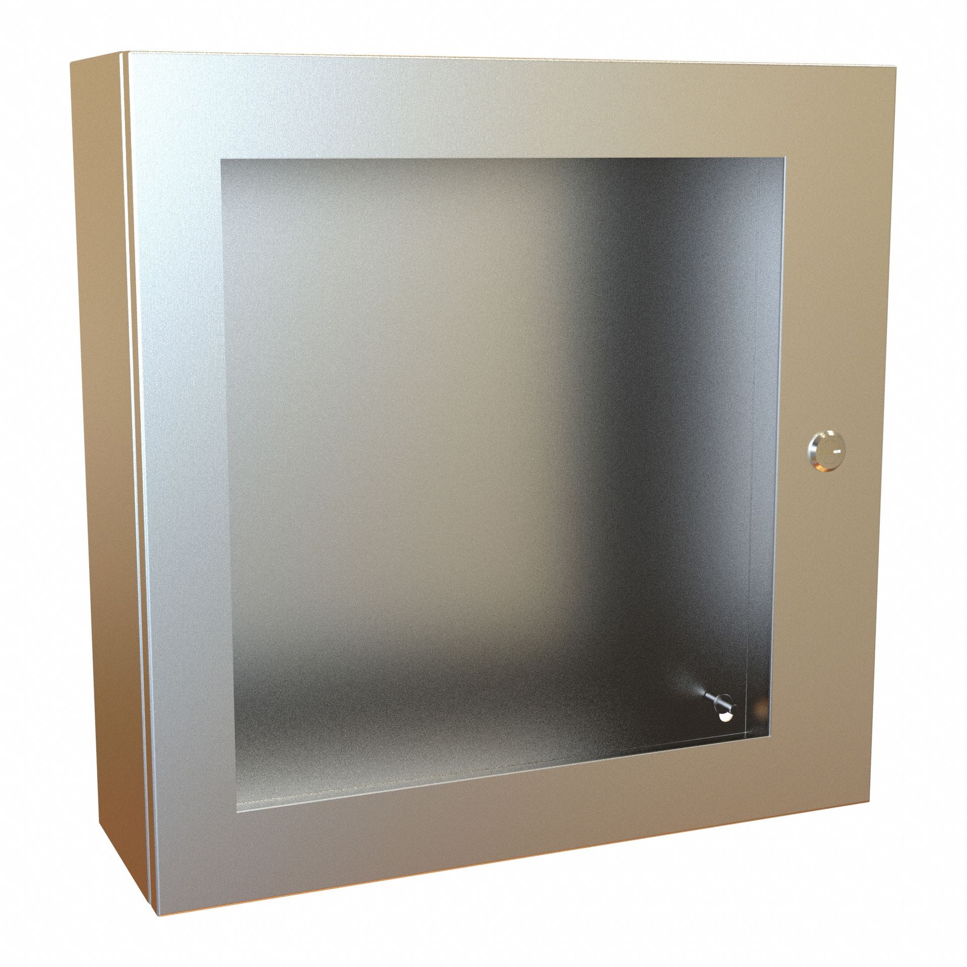 Electrical Enclosure: Stainless Steel, 20 in x 20 in x 6 in, NEMA 12/13/3R/4/4X, Hinged
