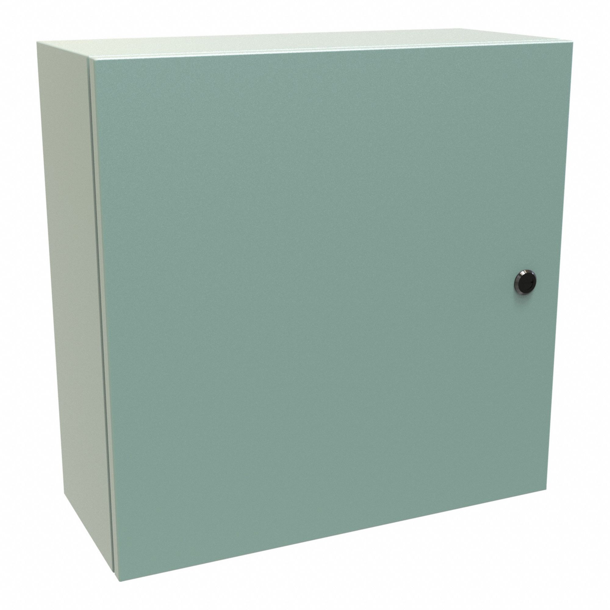 Electrical Enclosure: Steel, 20 in x 20 in x 8 in, NEMA 12/3R/4, Solid Cover, Hinged