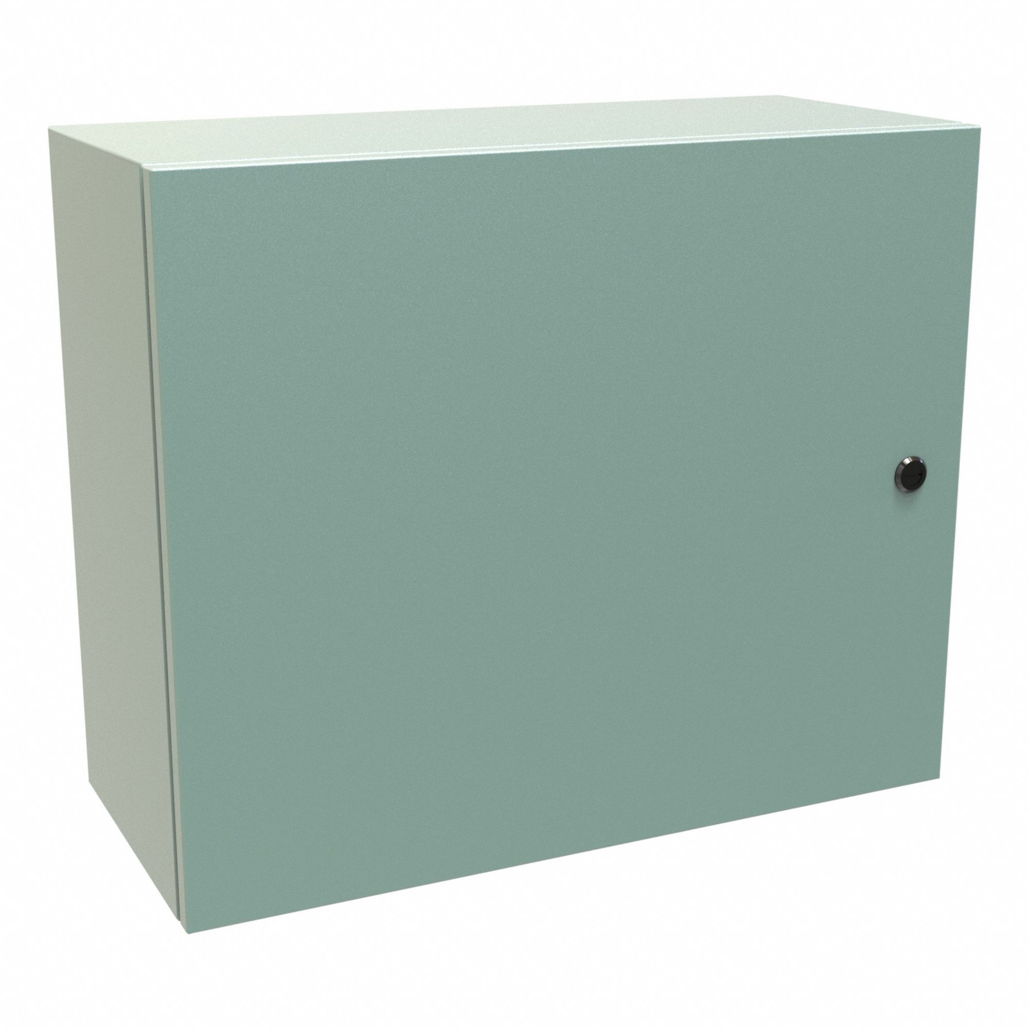 Electrical Enclosure: Steel, 20 in x 24 in x 10 in, NEMA 12/3R/4, Solid Cover, Hinged
