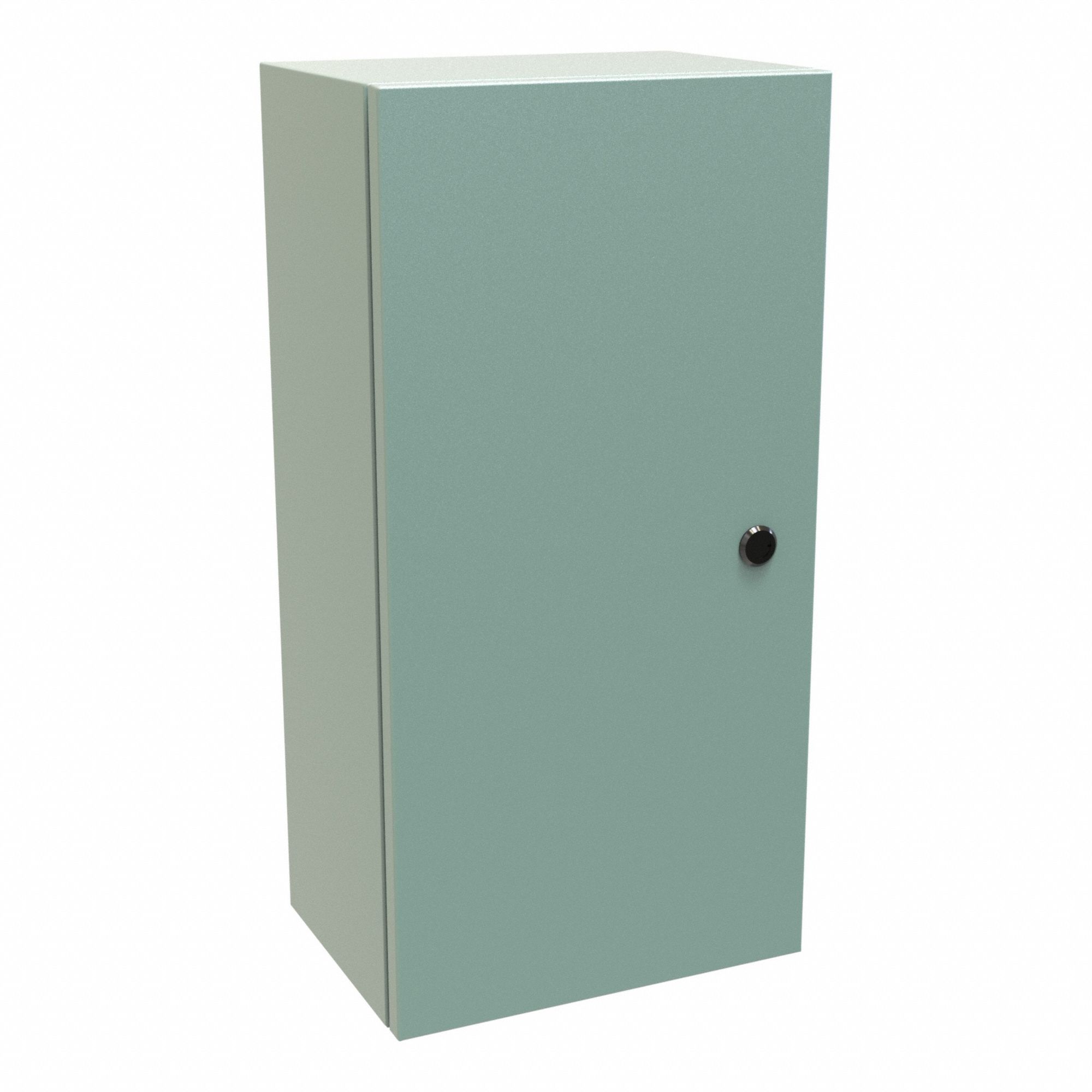 Electrical Enclosure: Steel, 24 in x 12 in x 8 in, NEMA 12/3R/4, Solid Cover, Hinged