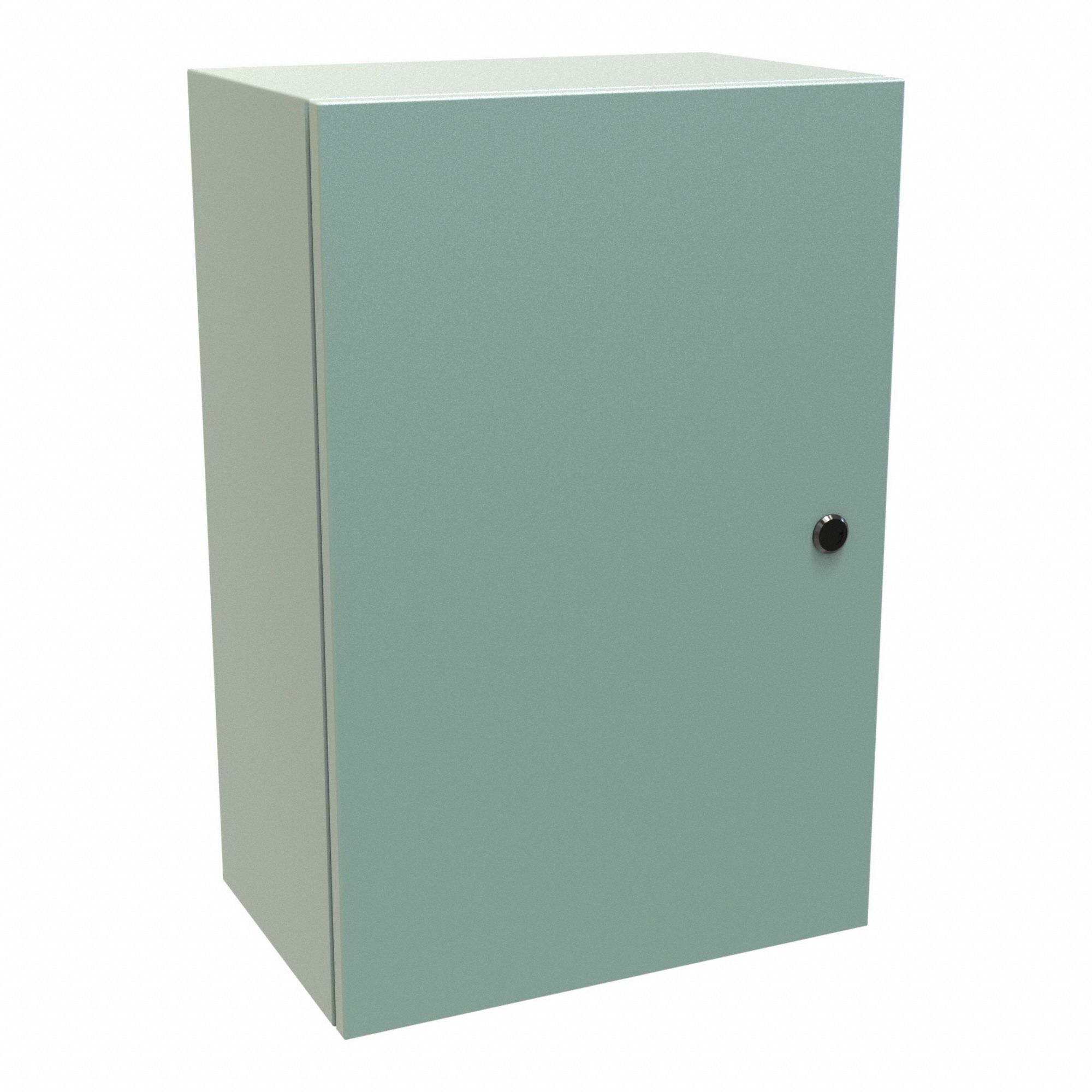 Electrical Enclosure: Steel, 24 in x 16 in x 10 in, NEMA 12/3R/4, Solid Cover, Hinged