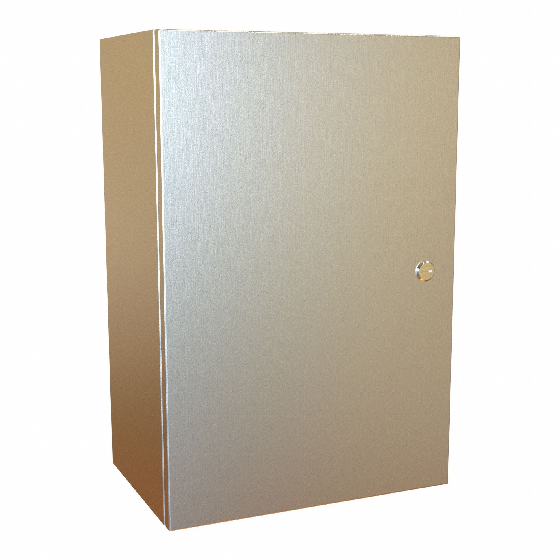 Electrical Enclosure: 304 Stainless Steel, 24 in x 16 in x 10 in, NEMA 12/13/3R/4/4X, Hinged
