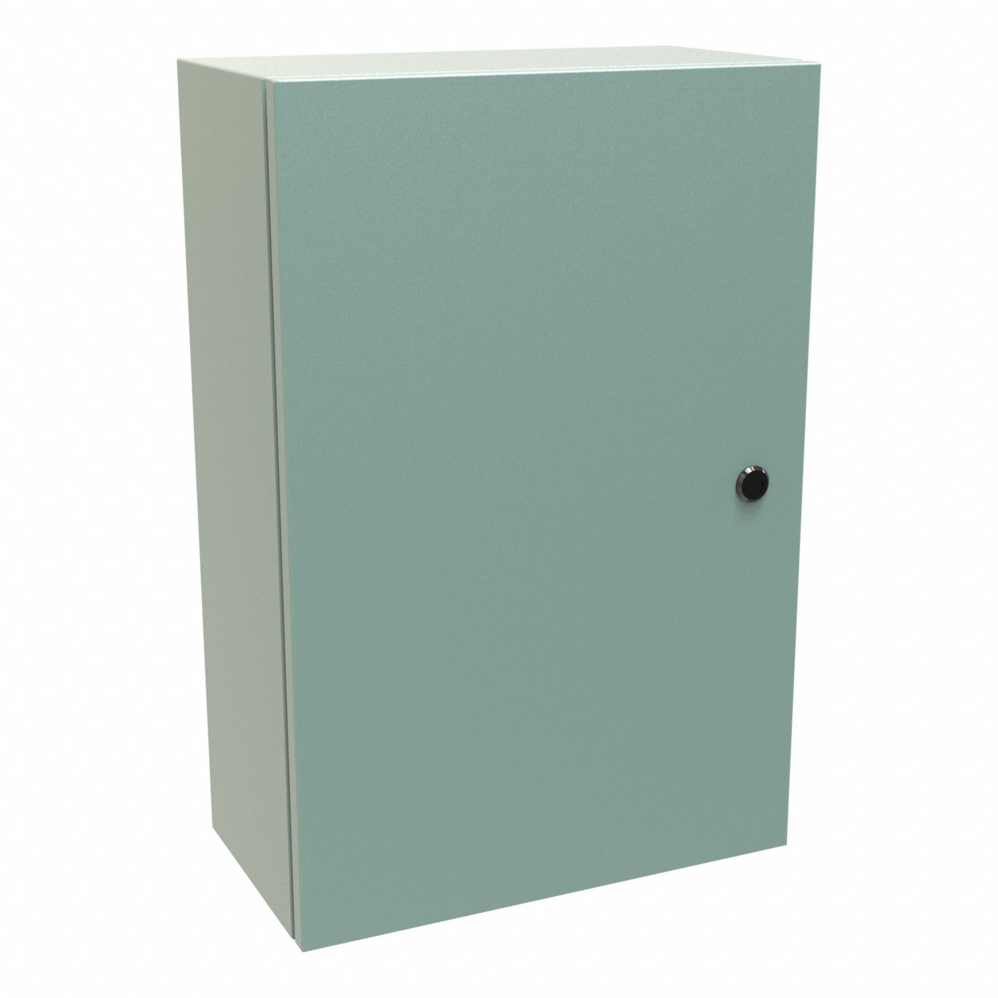 Electrical Enclosure: Steel, 24 in x 16 in x 8 in, NEMA 12/3R/4, Solid Cover, Hinged