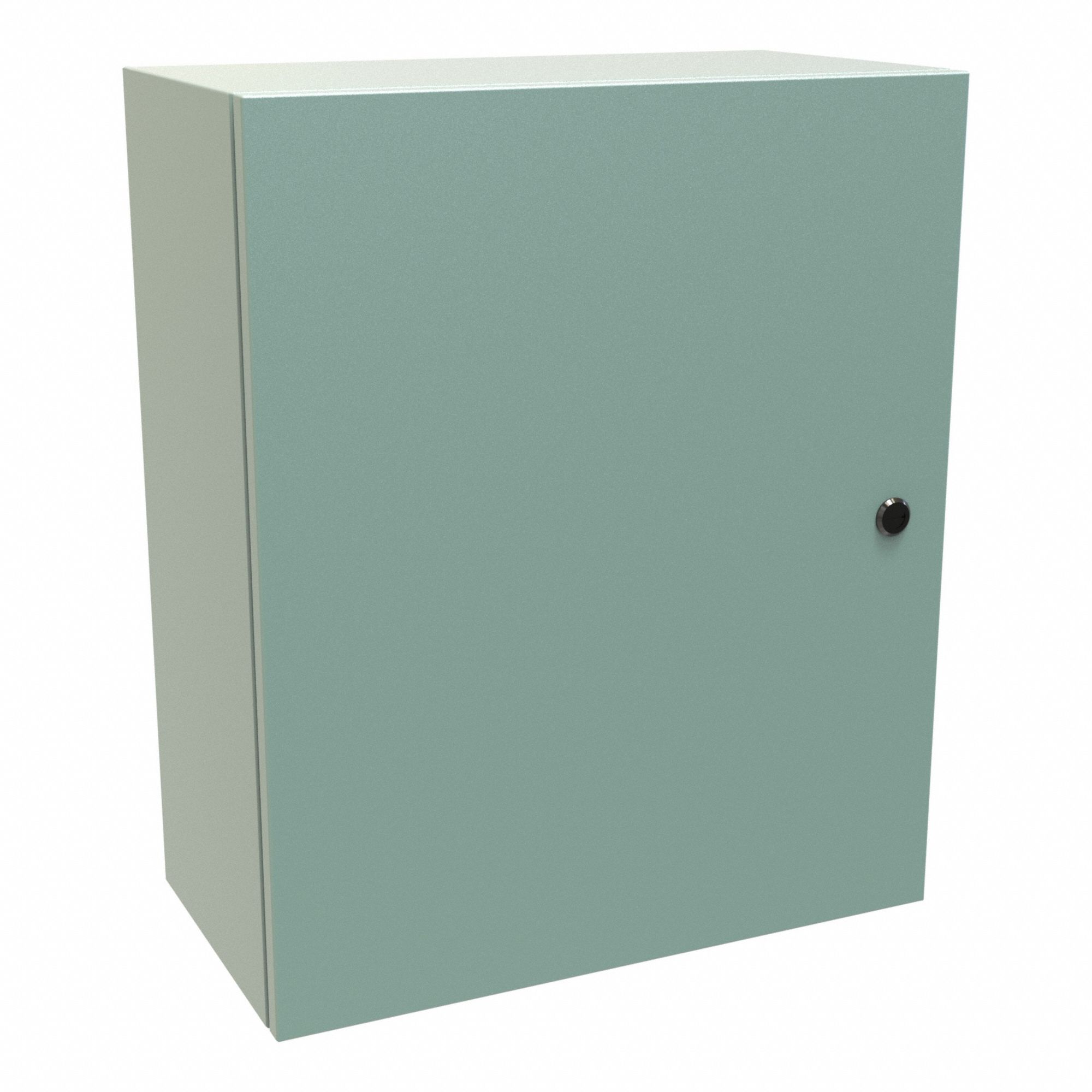 Electrical Enclosure: Steel, 24 in x 20 in x 10 in, NEMA 12/3R/4, Solid Cover, Hinged