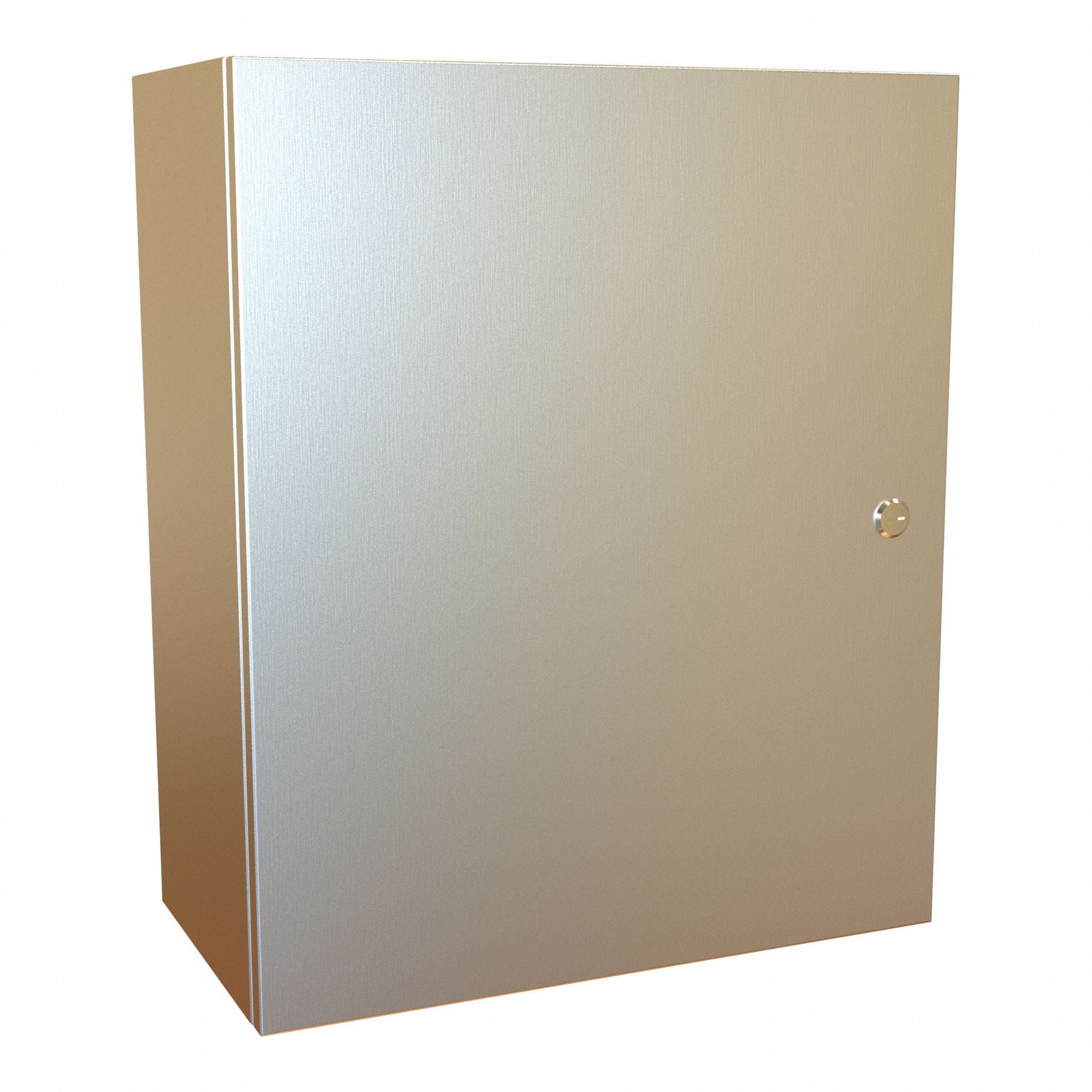 Electrical Enclosure: 304 Stainless Steel, 24 in x 20 in x 10 in, NEMA 12/13/3R/4/4X, Hinged
