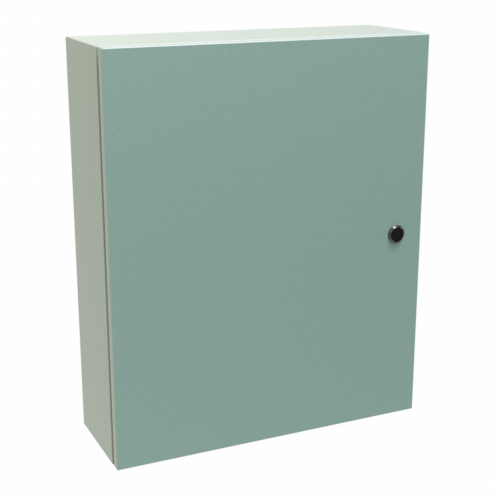 Electrical Enclosure: Steel, 24 in x 20 in x 6 in, NEMA 12/3R/4, Solid Cover, Hinged