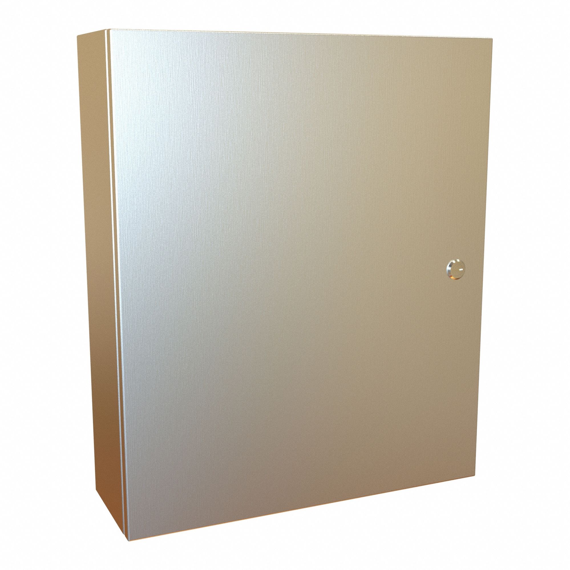 Electrical Enclosure: 304 Stainless Steel, 24 in x 20 in x 6 in, NEMA 12/13/3R/4/4X, Hinged
