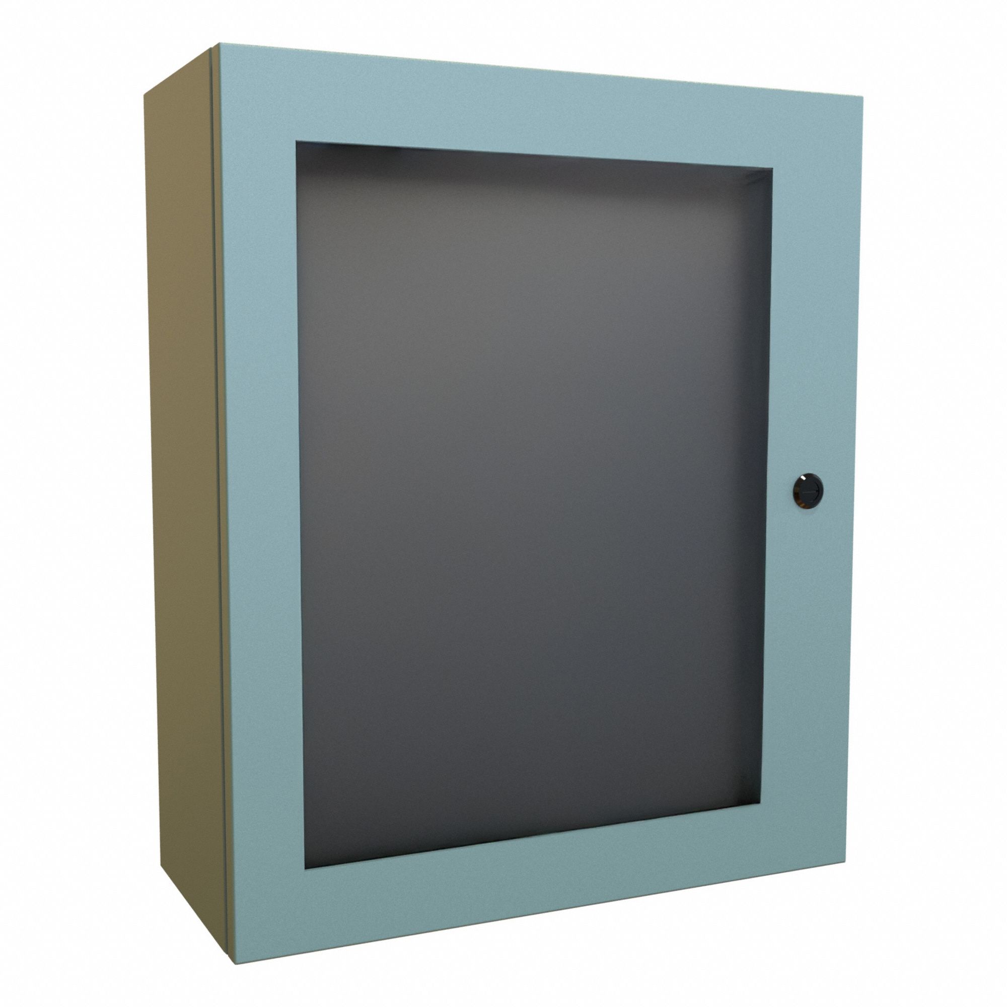 Electrical Enclosure: Steel, 24 in x 20 in x 8 in, NEMA 12/3R/4, Solid with Window Cover