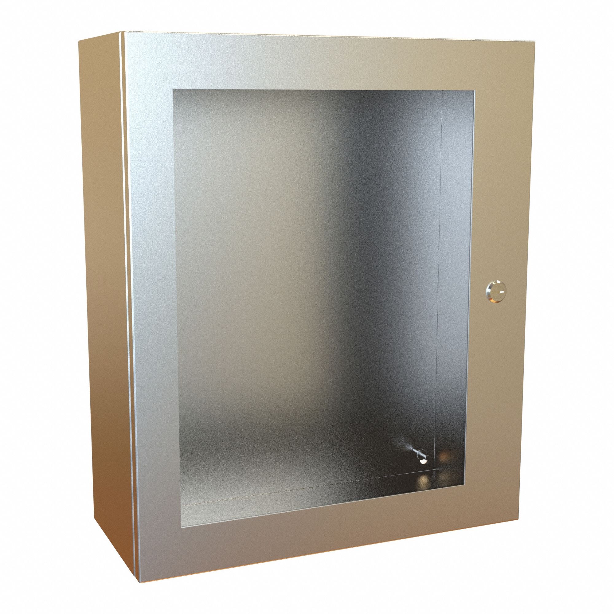 Electrical Enclosure: Stainless Steel, 24 in x 20 in x 8 in, NEMA 12/13/3R/4/4X, Hinged