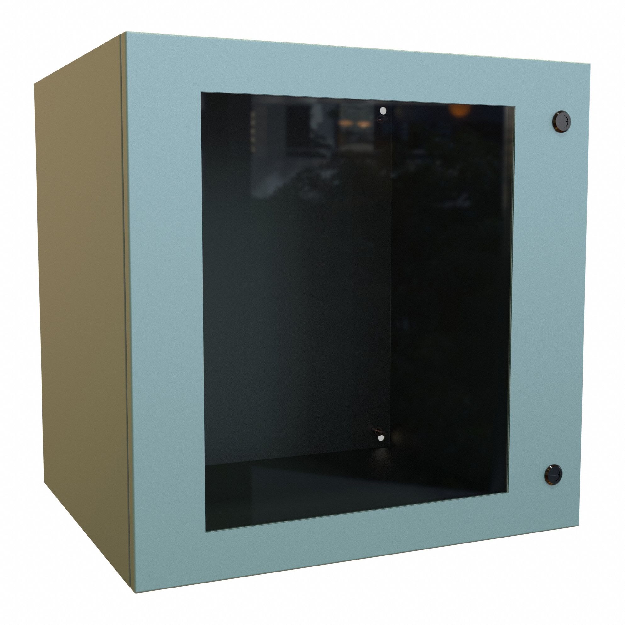 Electrical Enclosure: Steel, 24 in x 24 in x 20 in, NEMA 12/3R/4, Solid with Window Cover