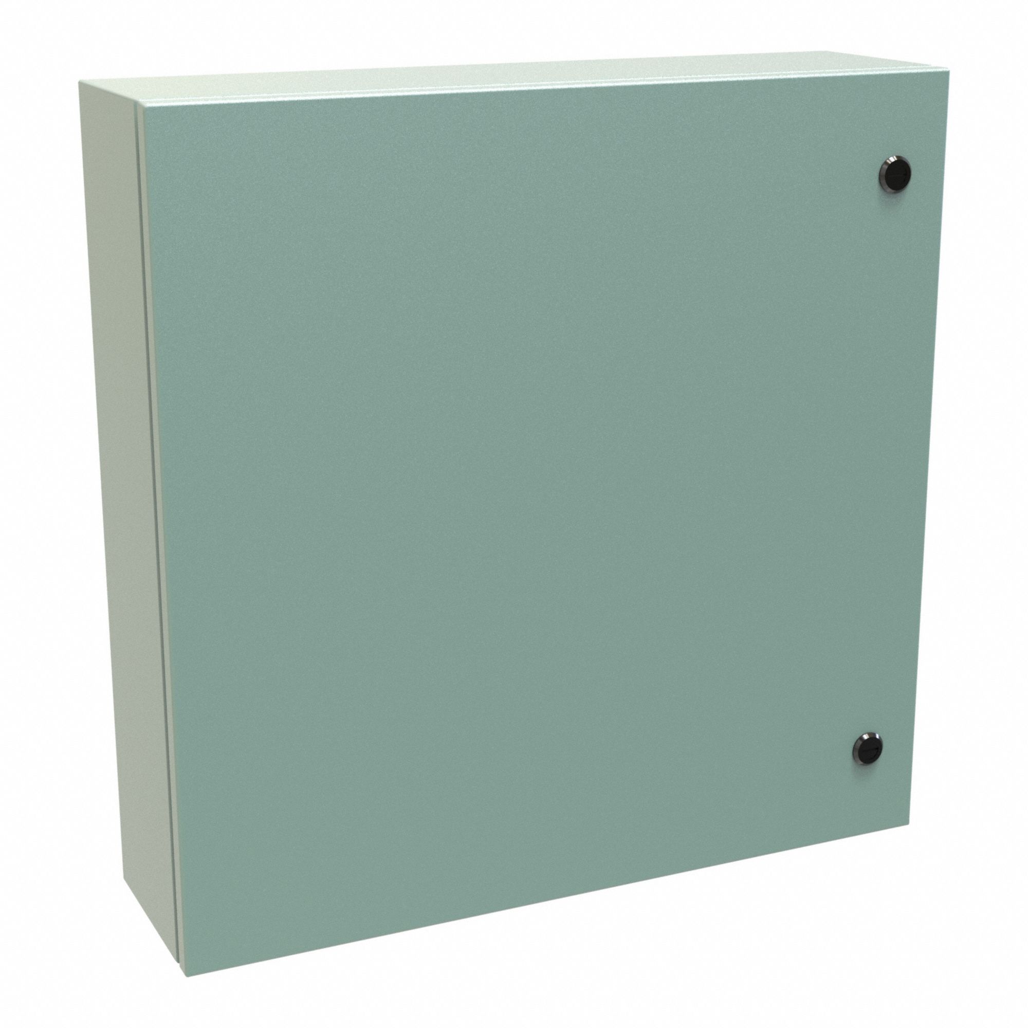 Electrical Enclosure: Steel, 24 in x 24 in x 6 in, NEMA 12/3R/4, Solid Cover, Hinged