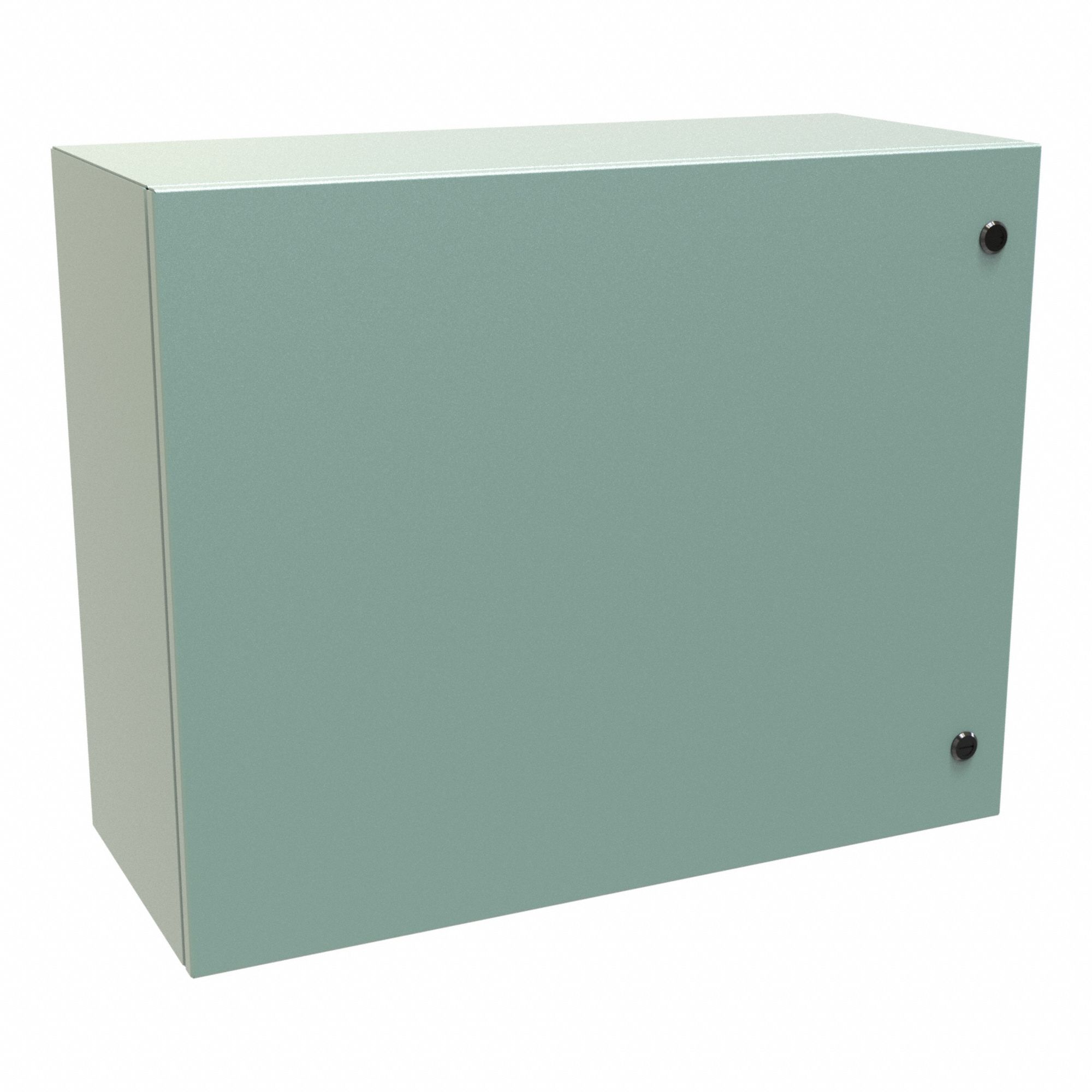 Electrical Enclosure: Steel, 24 in x 30 in x 12 in, NEMA 12/3R/4, Solid Cover, Hinged