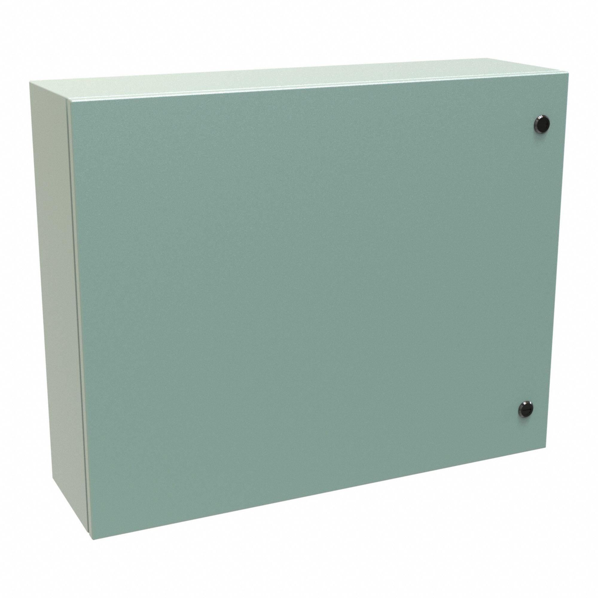 Electrical Enclosure: Steel, 24 in x 30 in x 8 in, NEMA 12/3R/4, Solid Cover, Hinged