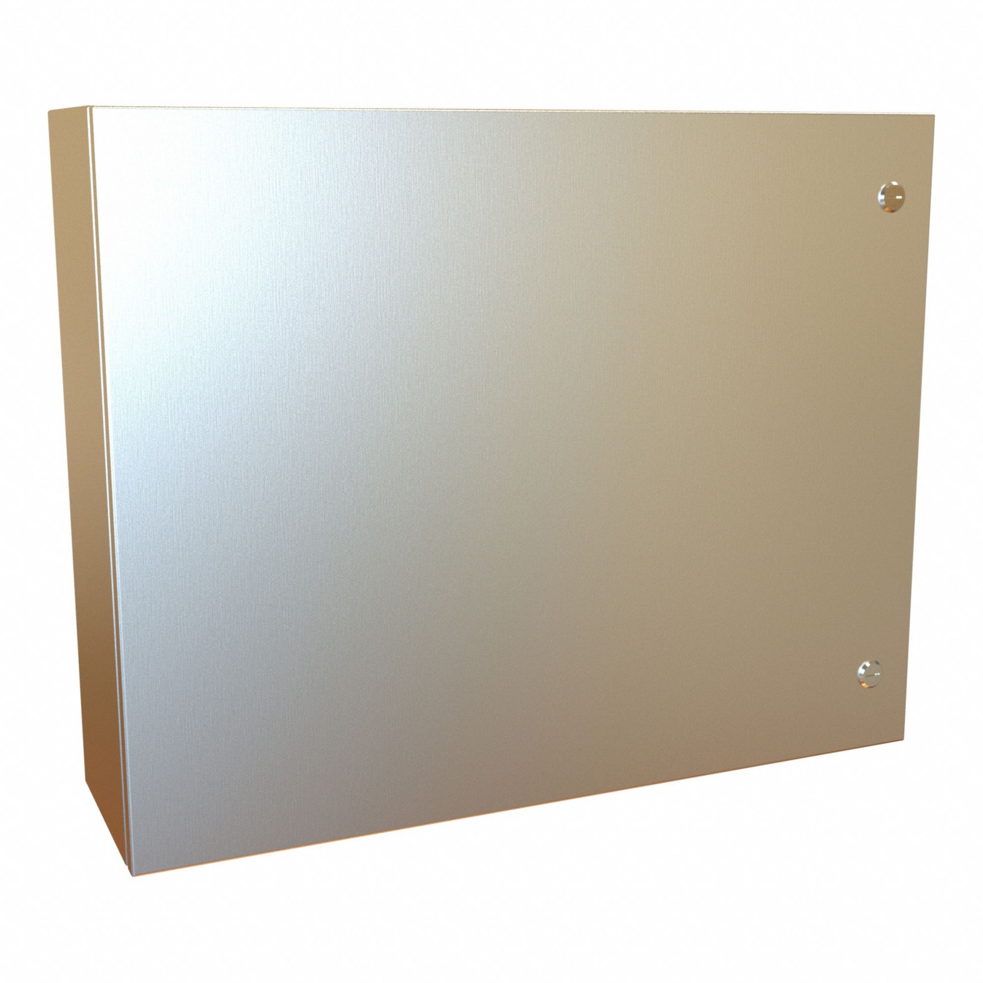 Electrical Enclosure: 304 Stainless Steel, 24 in x 30 in x 8 in, NEMA 12/13/3R/4/4X, Hinged