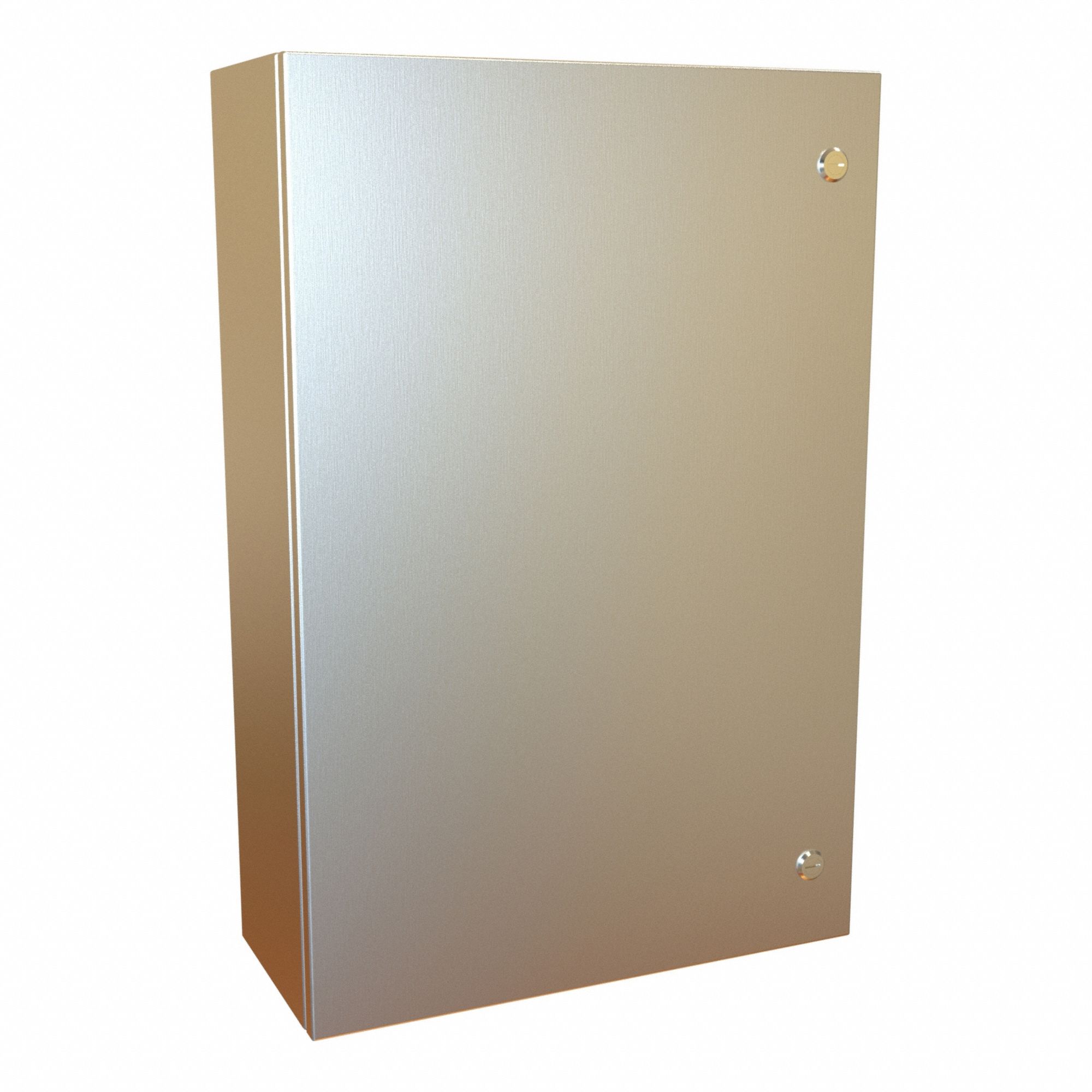 Electrical Enclosure: 304 Stainless Steel, 30 in x 20 in x 8 in, NEMA 12/13/3R/4/4X, Hinged