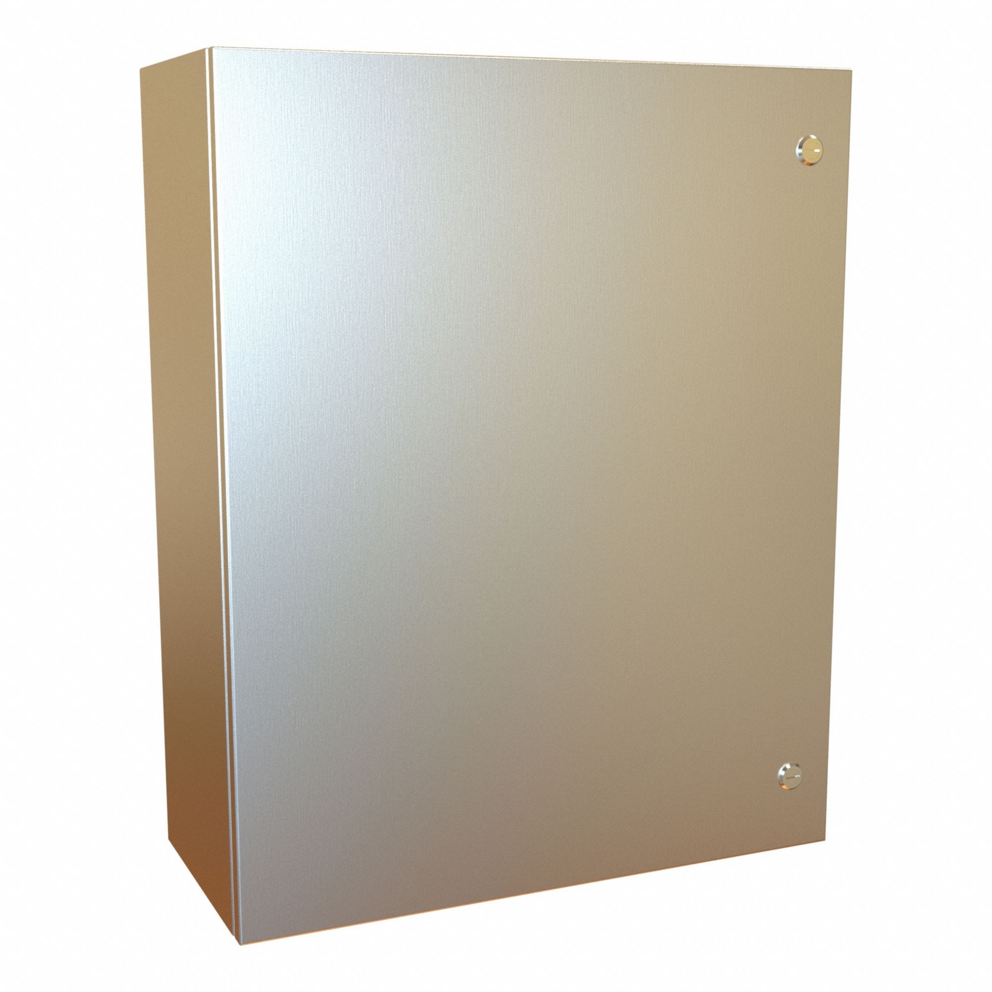 Electrical Enclosure: 304 Stainless Steel, 30 in x 24 in x 10 in, NEMA 12/13/3R/4/4X, Hinged