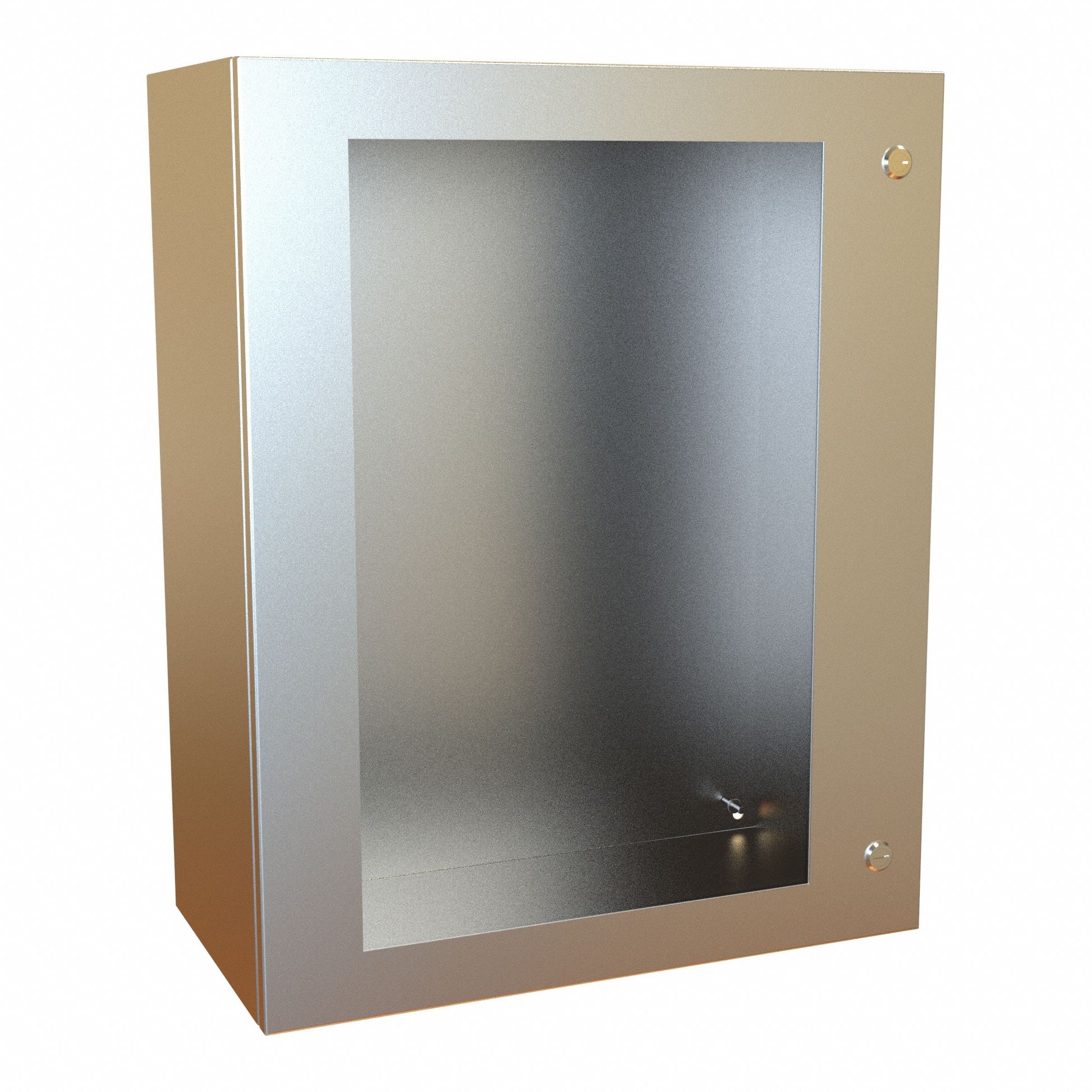 Electrical Enclosure: Stainless Steel, 30 in x 24 in x 12 in, NEMA 12/13/3R/4/4X, Hinged