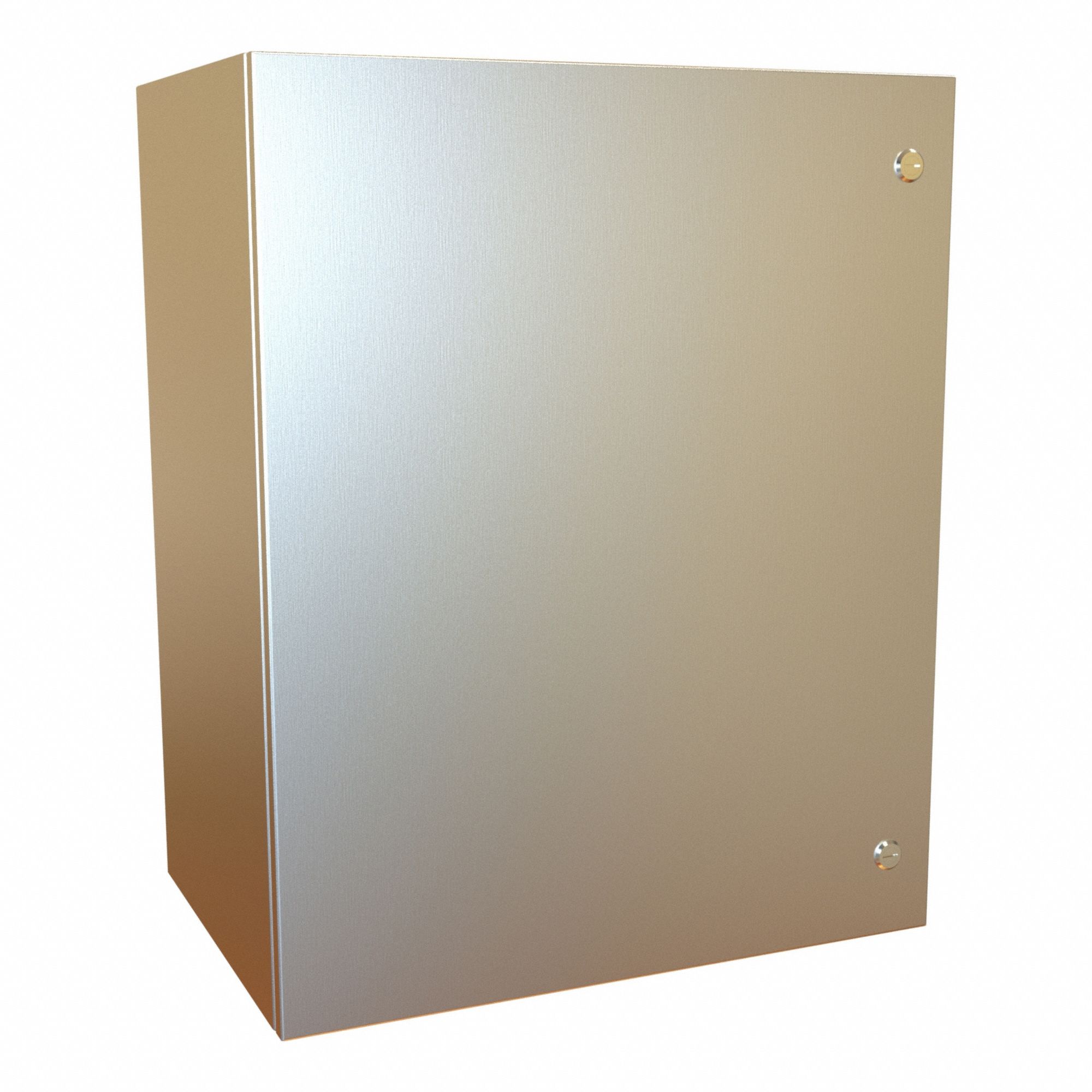 Electrical Enclosure: 304 Stainless Steel, 30 in x 24 in x 16 in, NEMA 12/13/3R/4/4X, Hinged